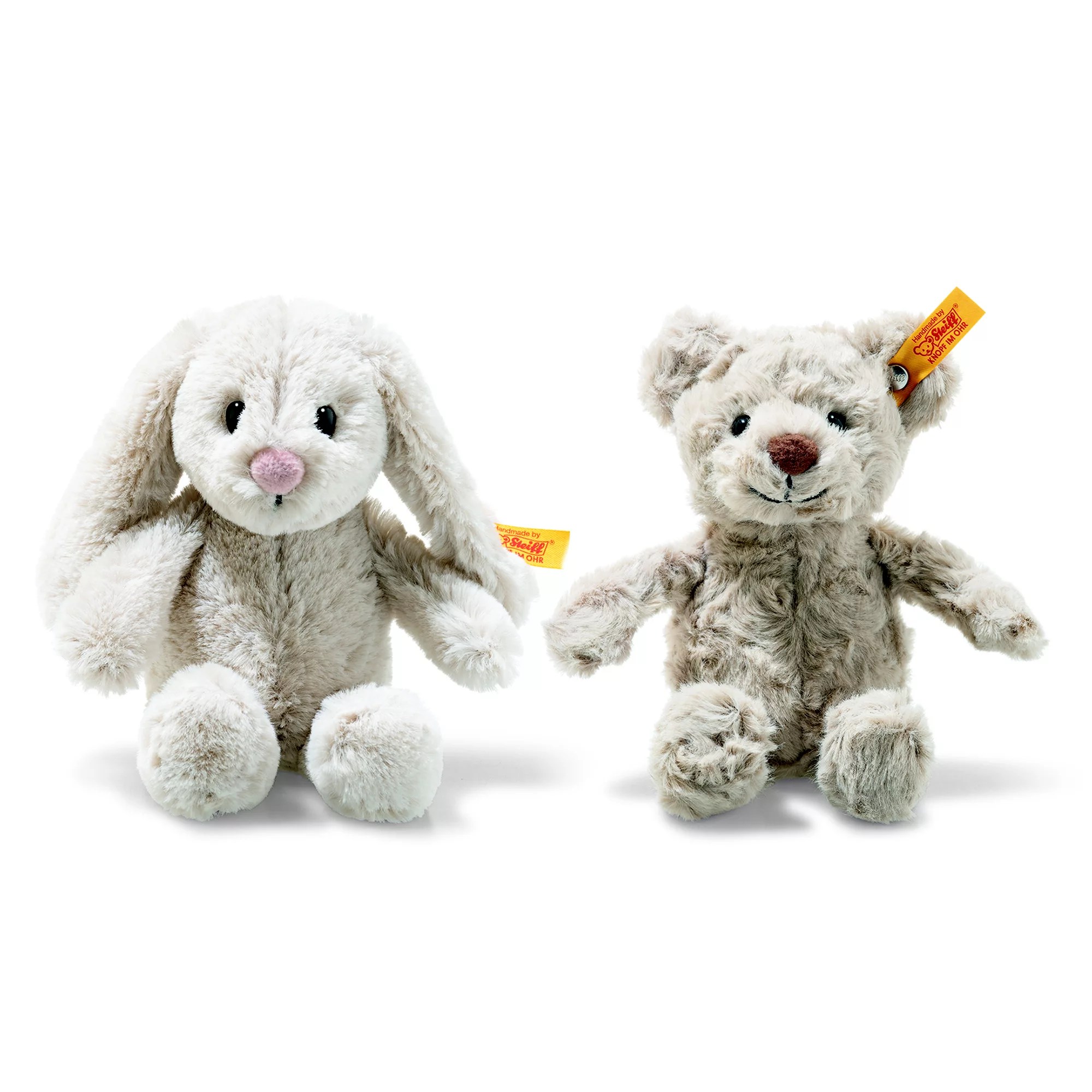 STEIFF® Hase Hoppie & Bär Honey aus Plüsch Höhe ca. 16cm