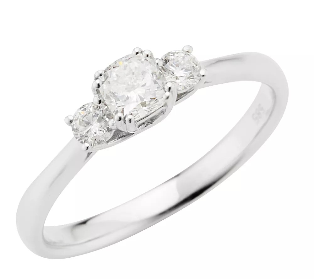 ANTWERPEN Ring 3 Diamanten zus. ca. 0,50ct Gold 585 QVC.de