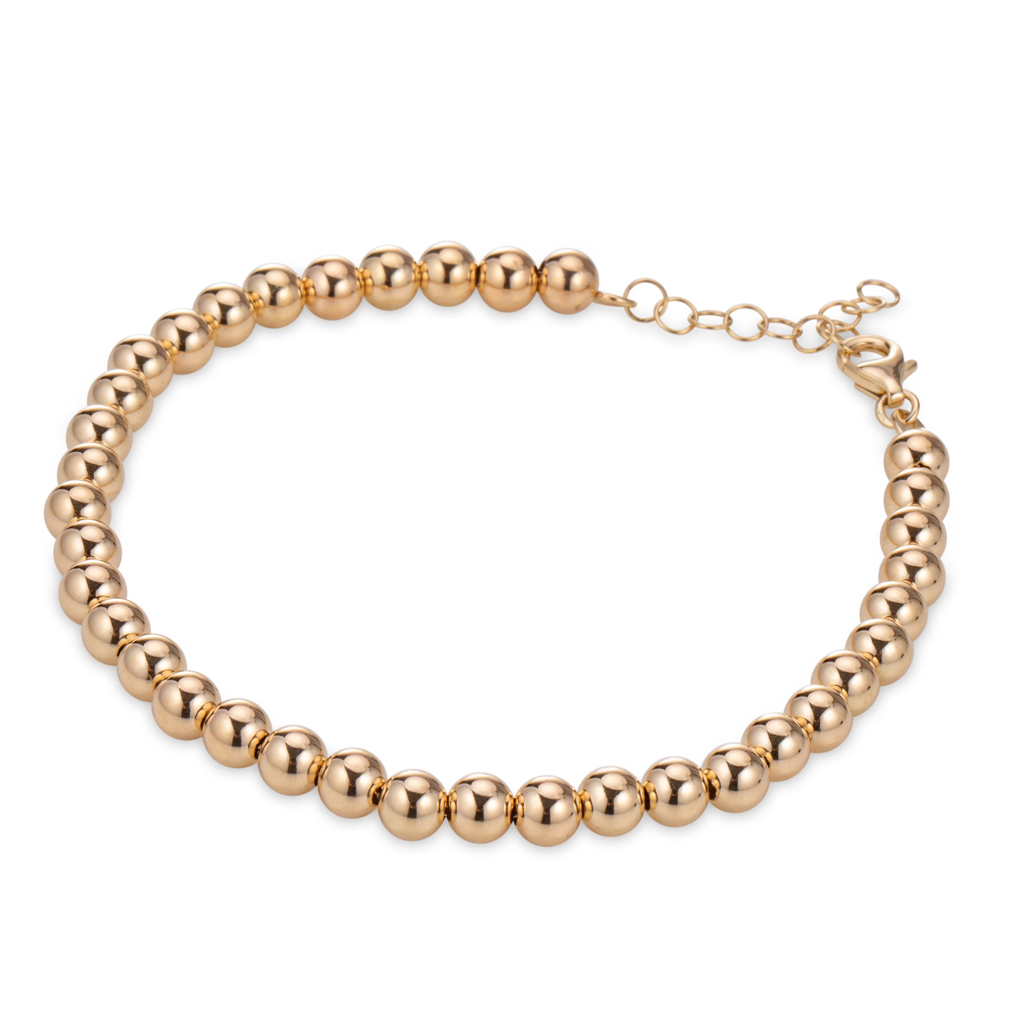 GOLDRAUSCH Kugelarmband poliert mindestens 3,1g Gold 585 QVC.de