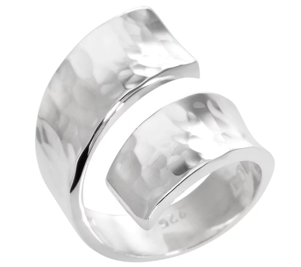 DOMINIQUE DINOUART Ring Croisé poliert Silber 925 QVC.de