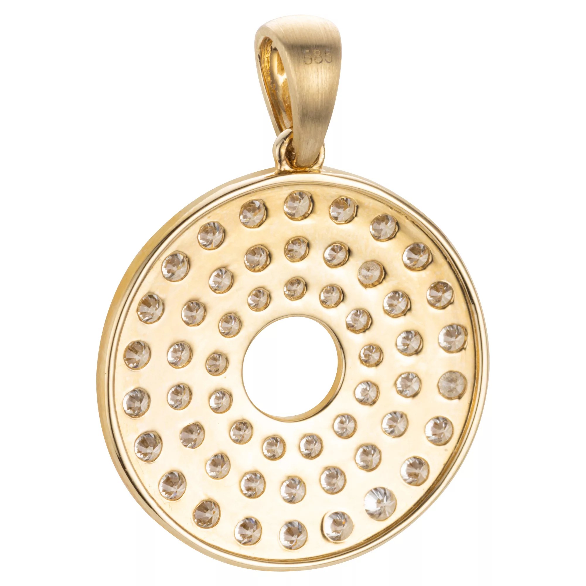 DIAMOUR Anhänger 53 Brillanten zus. ca. 1,56ct Gold 585 QVC.de