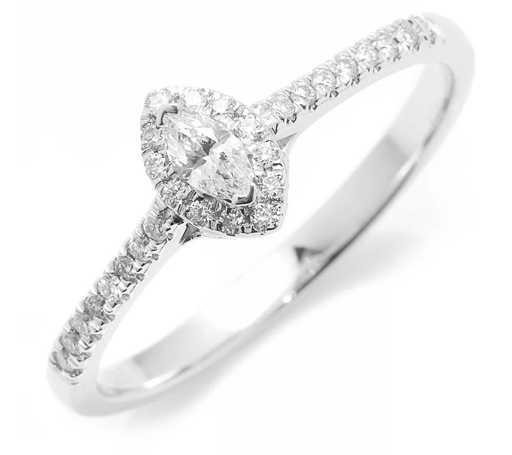 ANTWERPEN Ring 31 Diamanten zus. ca. 0,30ct Weißgold 585 QVC.de