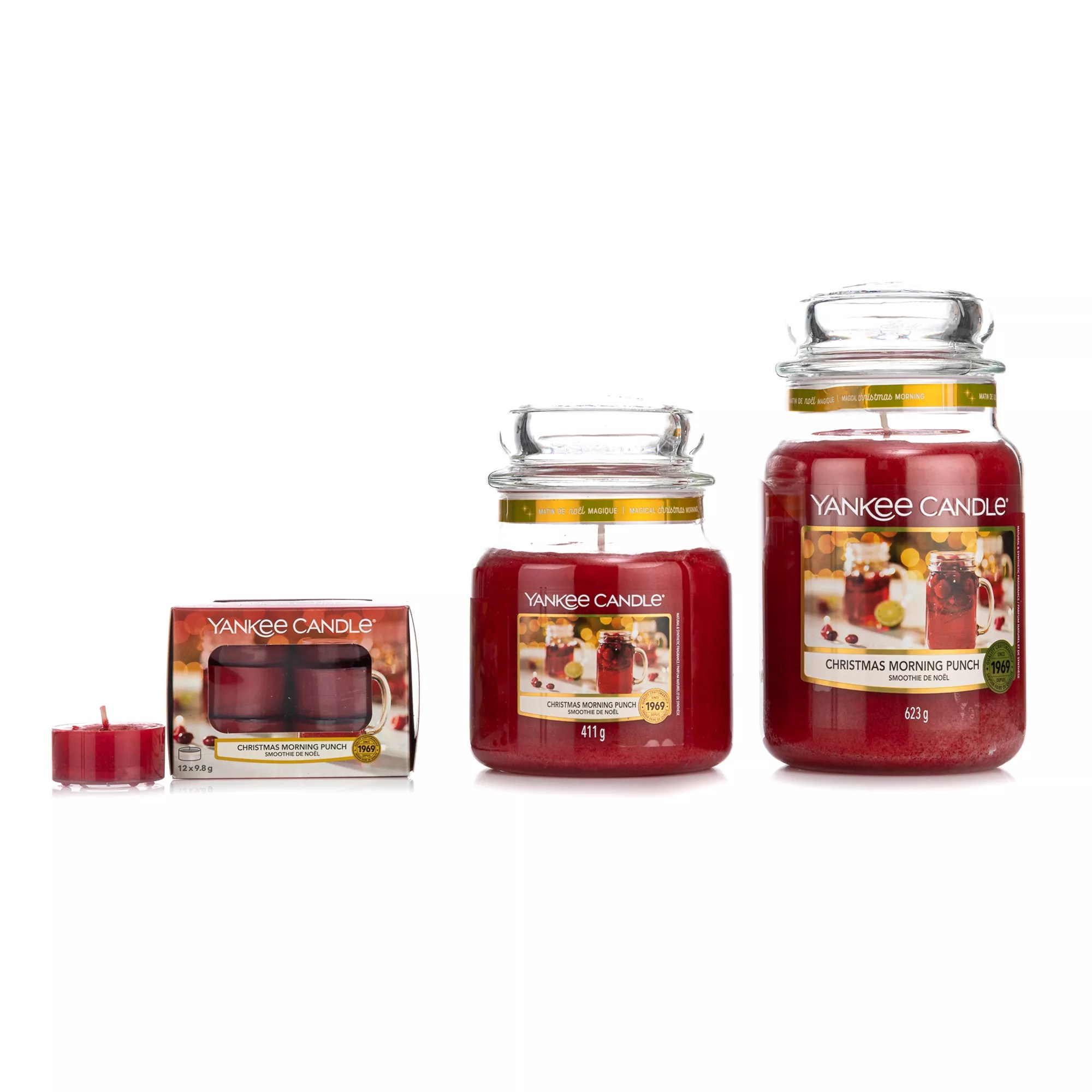 YANKEE CANDLE® DuftkerzenSet Christmas Morning Punch, VorteilsSet je