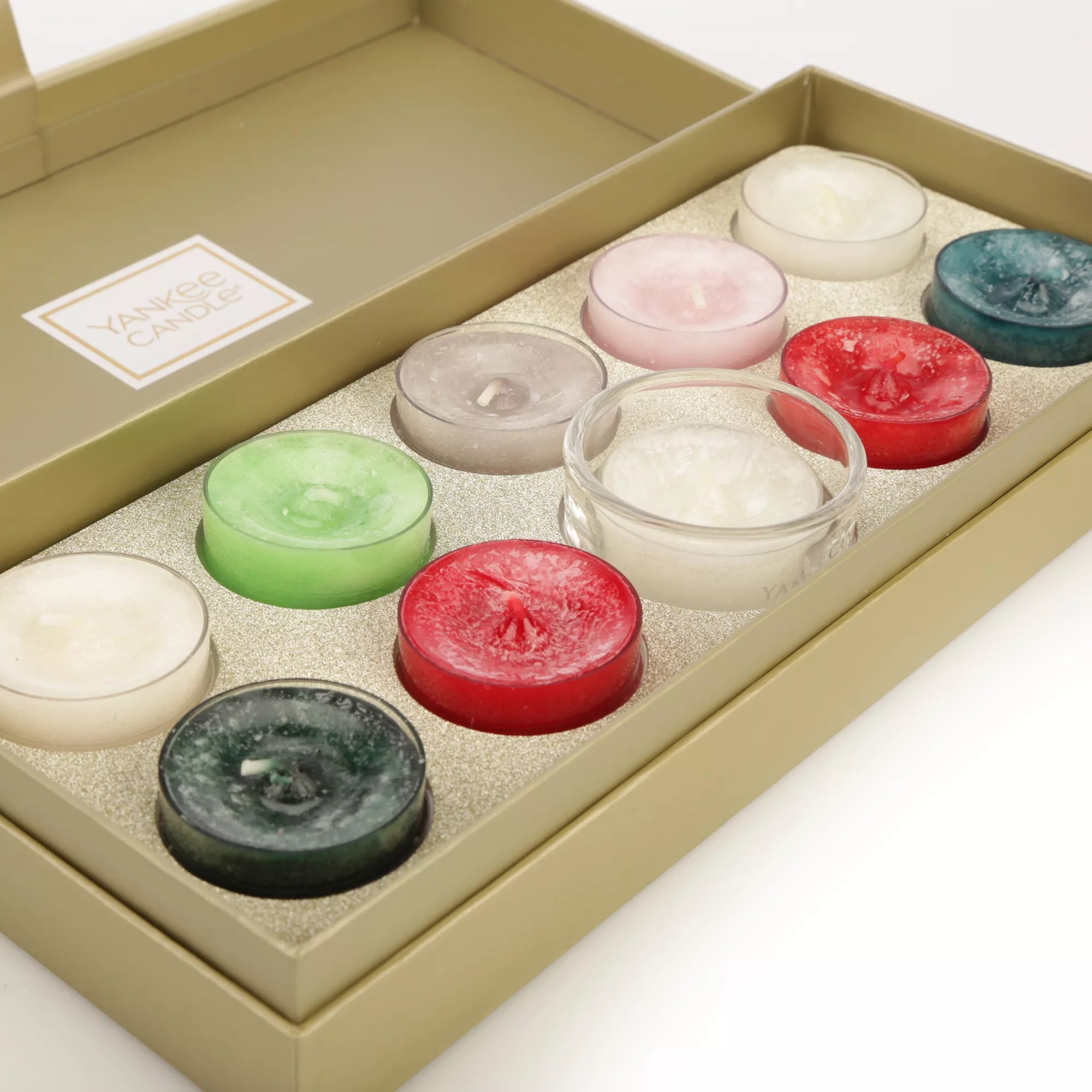 YANKEE CANDLE® Duftkerzen Geschenkset 2 Paletten je 10 Teelichter QVC.de