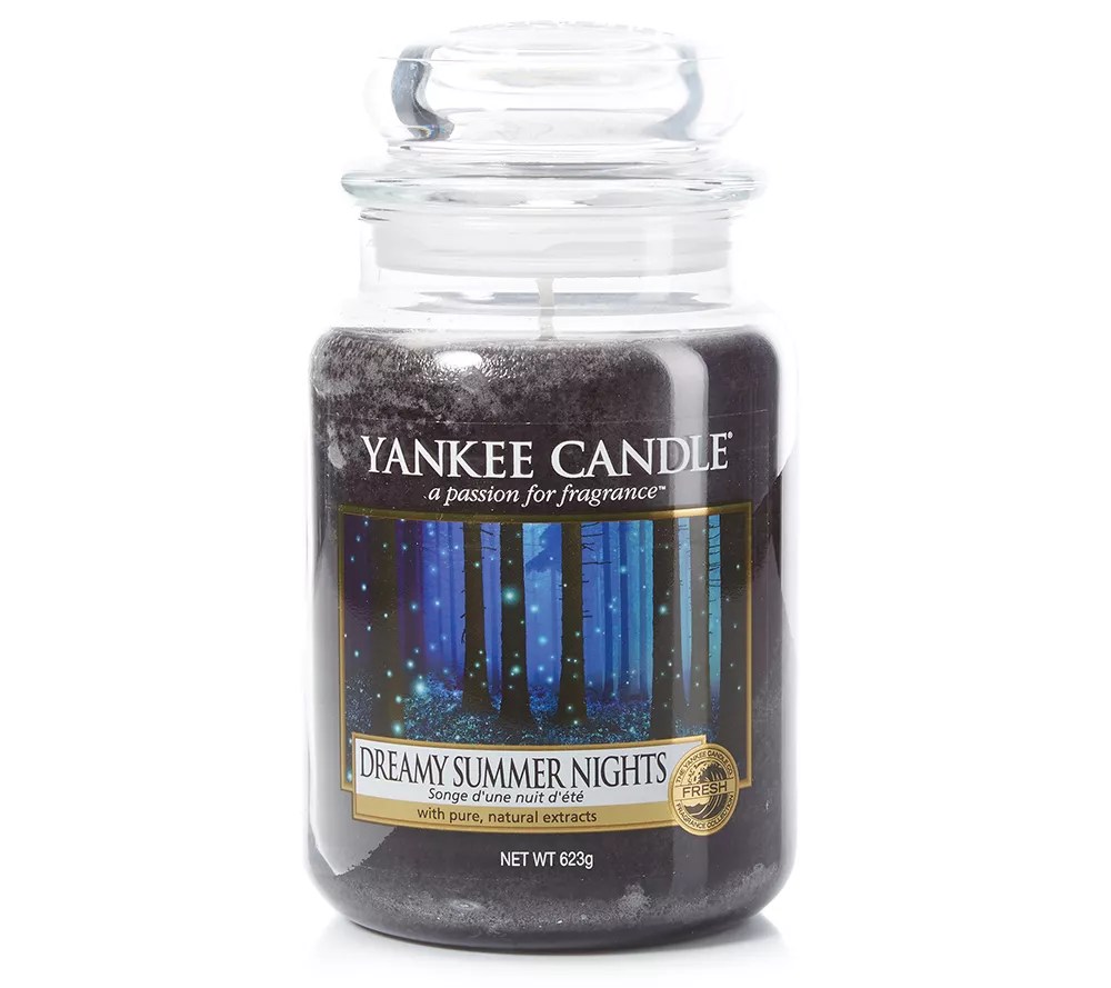 YANKEE CANDLE® Duftkerze Dreamy Summer Nights Brenndauer 110150h 623g QVC.de
