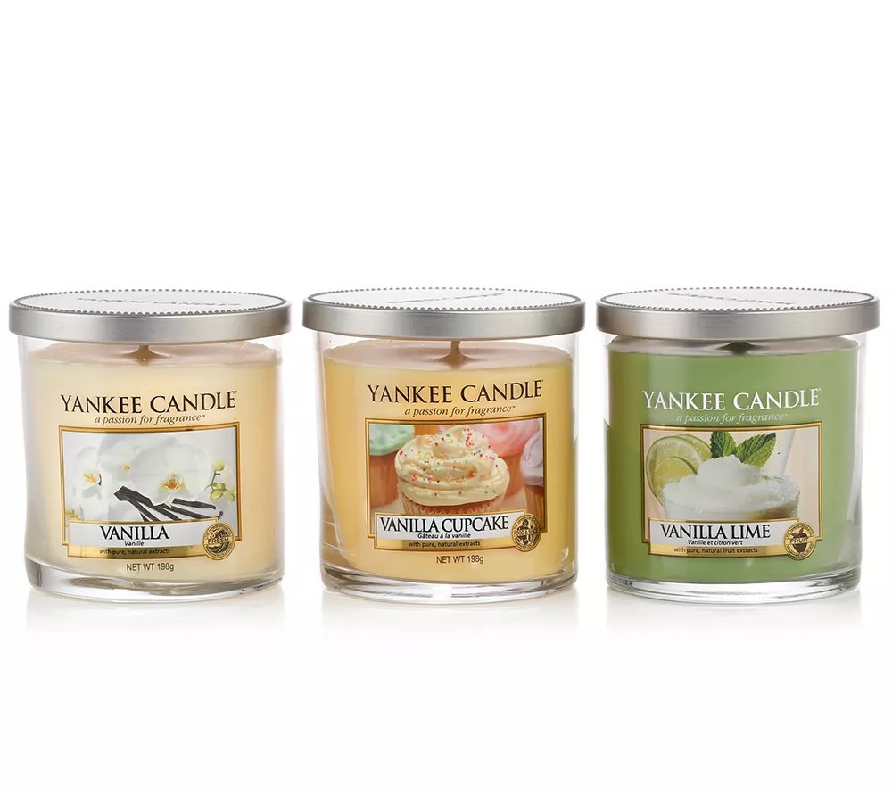 YANKEE CANDLE® Duftkerzen in kleinen je 198g, 3tlg. QVC.de