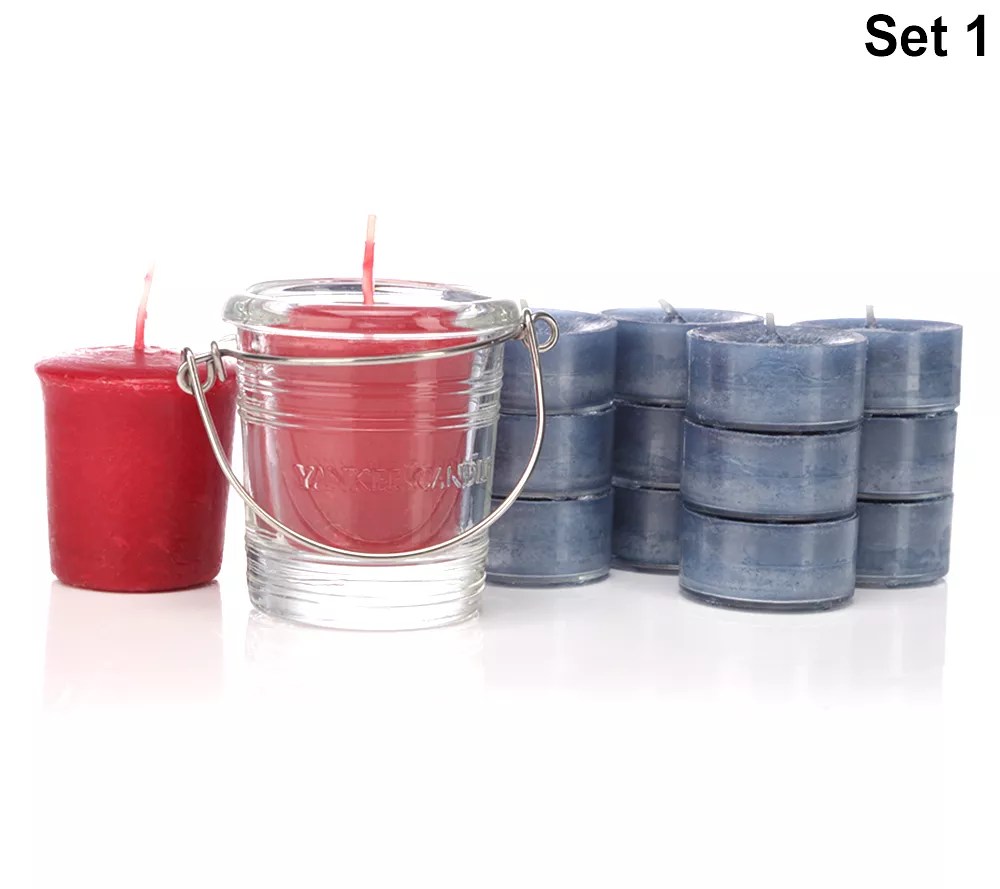YANKEE CANDLE® DuftkerzenSet Teelichter & VotivKerzen 15tlg. QVC.de
