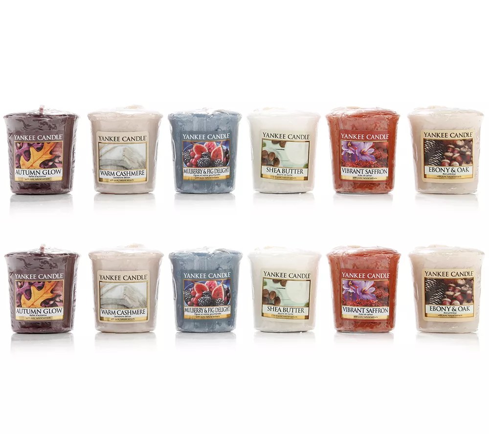 YANKEE CANDLE 2 GeschenkSets Fall in Love Votivkerzen 12tlg. QVC.de