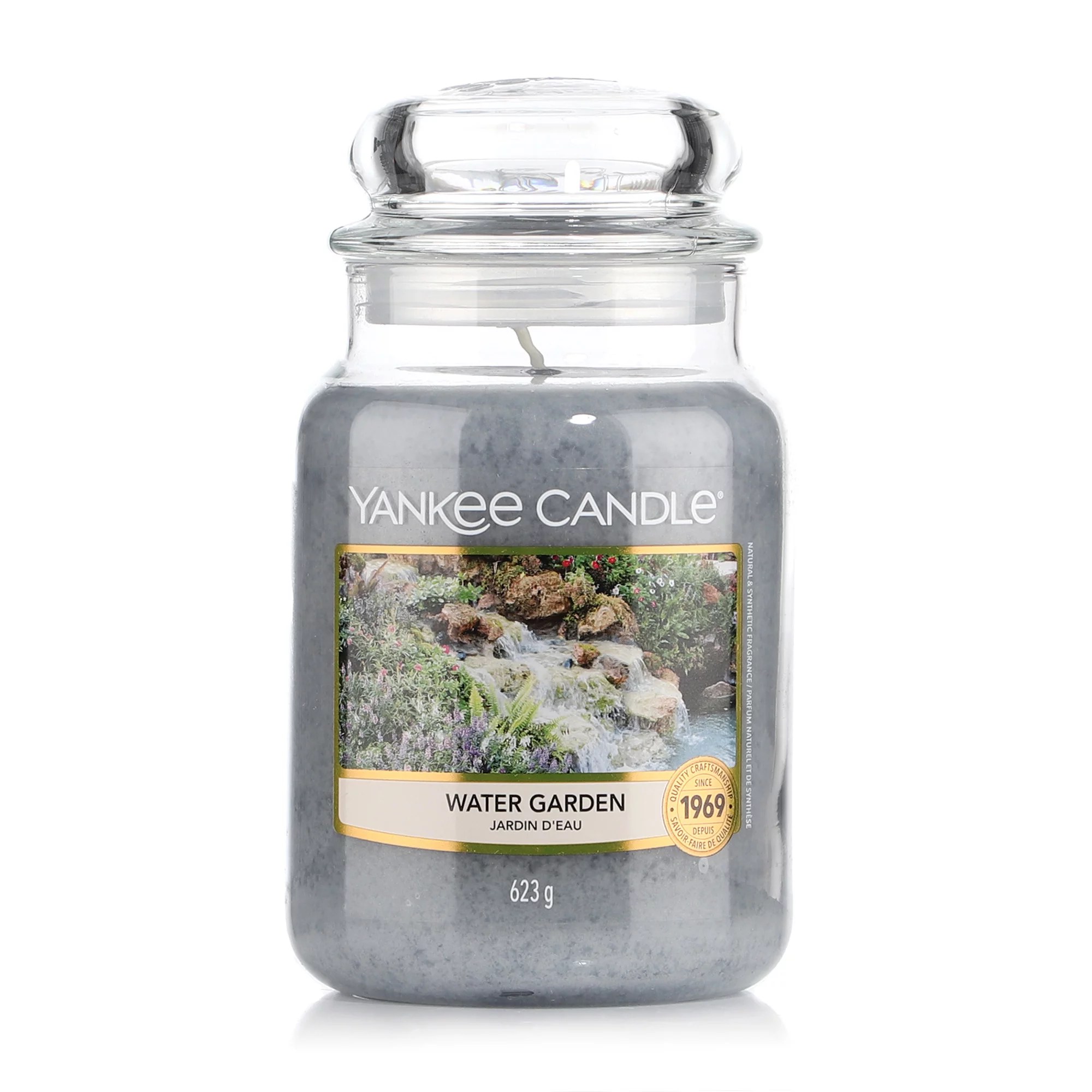 YANKEE CANDLE® Duftkerze Water Garden 1 Large Jar 623g Brenndauer 110