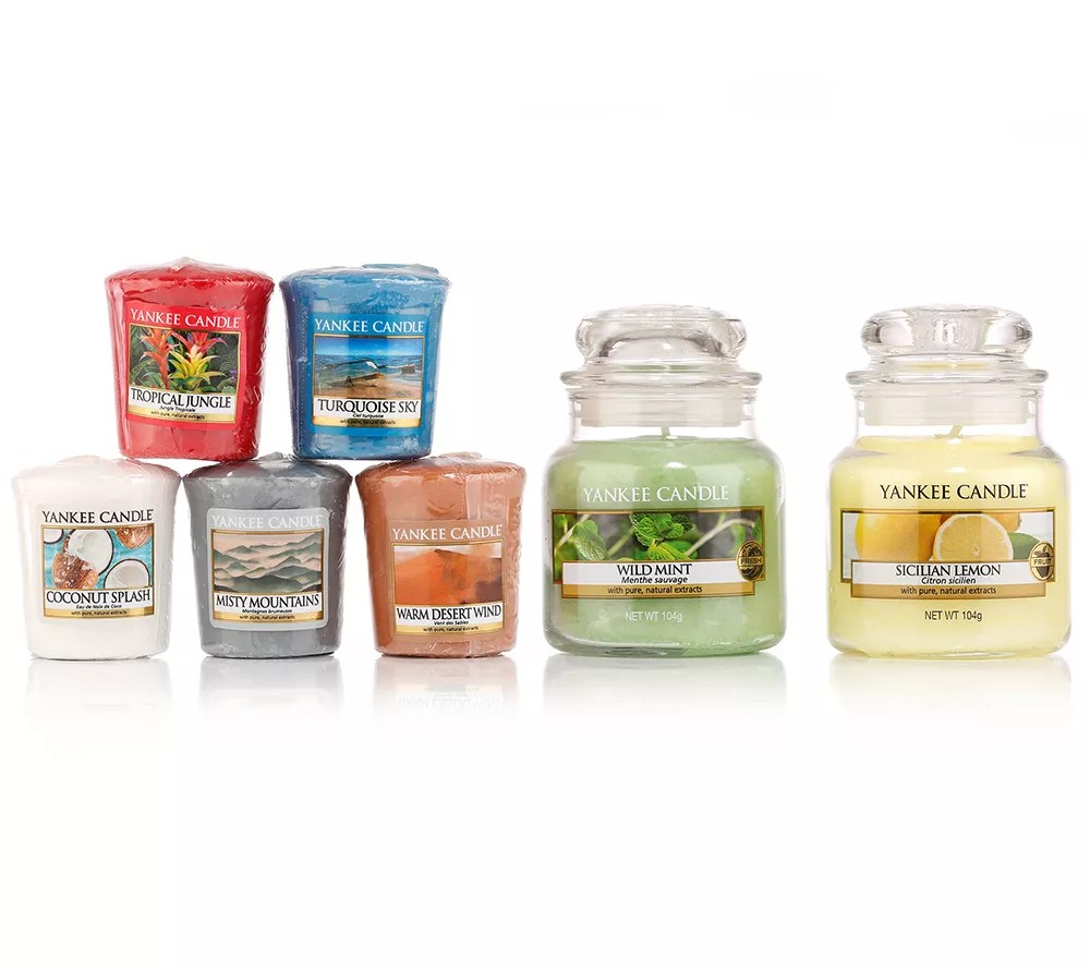 YANKEE CANDLE® DuftkerzenSet Just go! inkl. VotivKerzen 7ltg. QVC.de