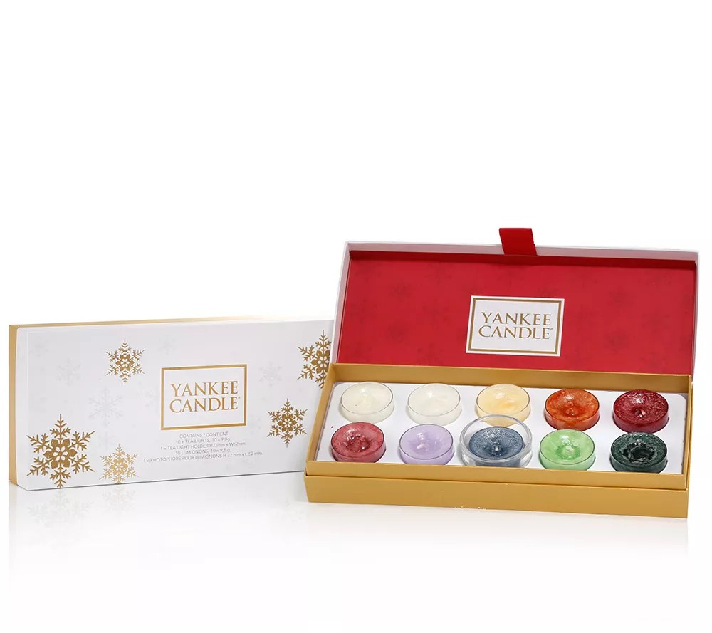 YANKEE CANDLE GeschenkSet Teelichter Palette 11tlg. QVC.de