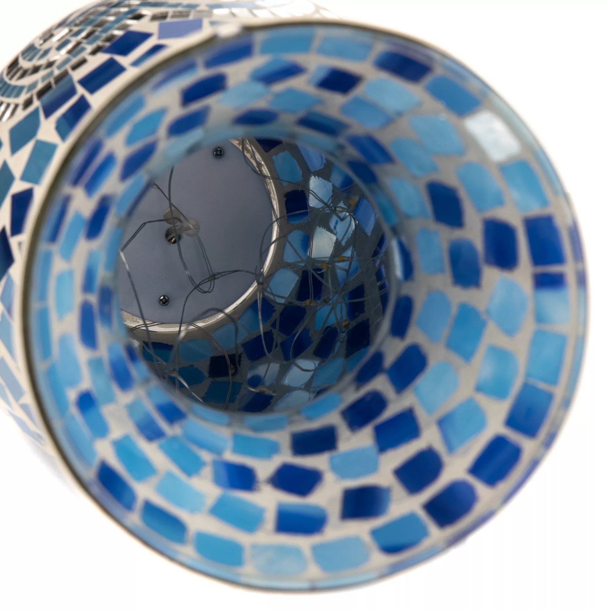 LUMIDA Casa LEDDekoVase MosaikGlas Farbauswahl Timer, Höhe 27,5cm QVC.de