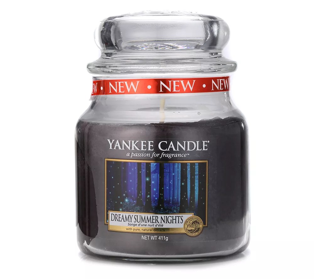 YANKEE CANDLE Duftkerze Dreamy Summer Nights Brenndauer 6590h 411g QVC.de