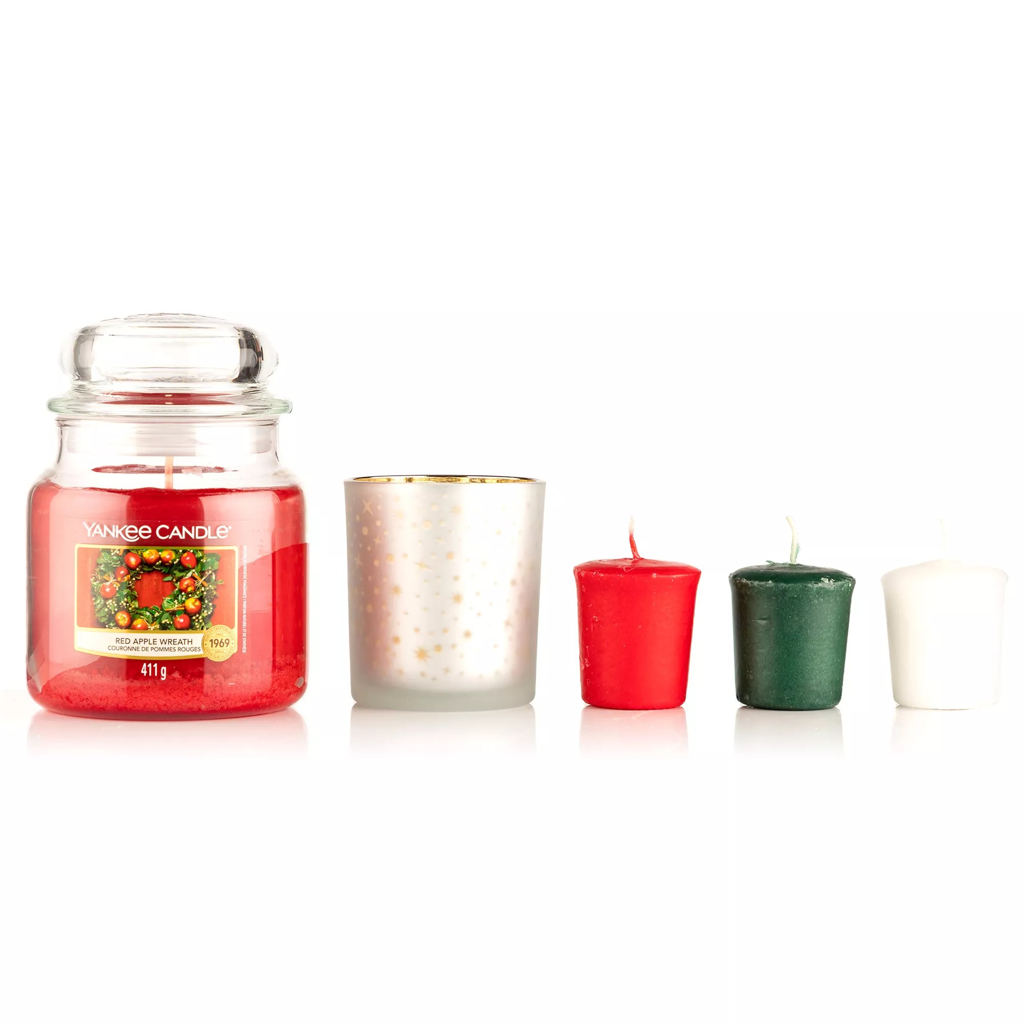 YANKEE CANDLE® DuftkerzenSet Medium Jar 411g & GeschenkSet 5tlg. QVC.de
