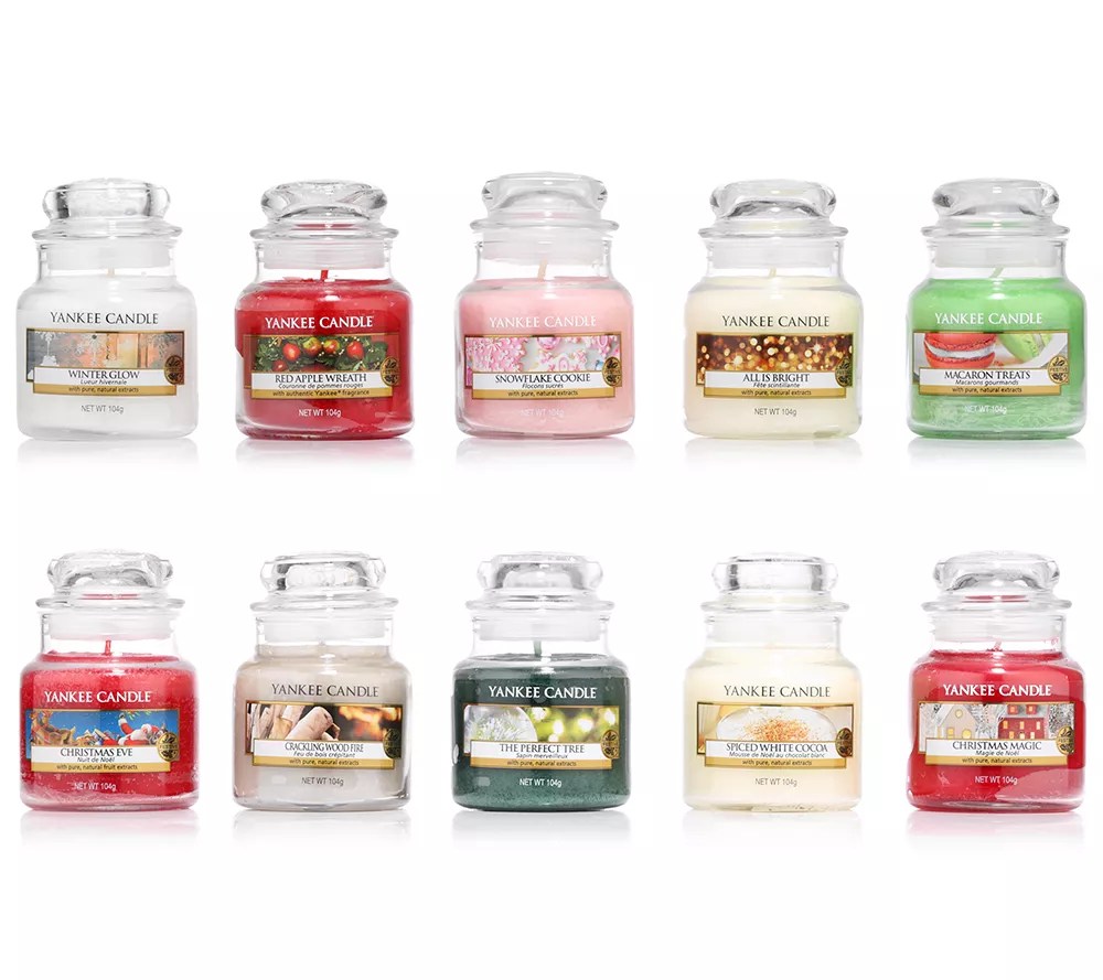 YANKEE CANDLE® Duftkerzen im Apothekerglas Weihnachtsdüfte je 104g