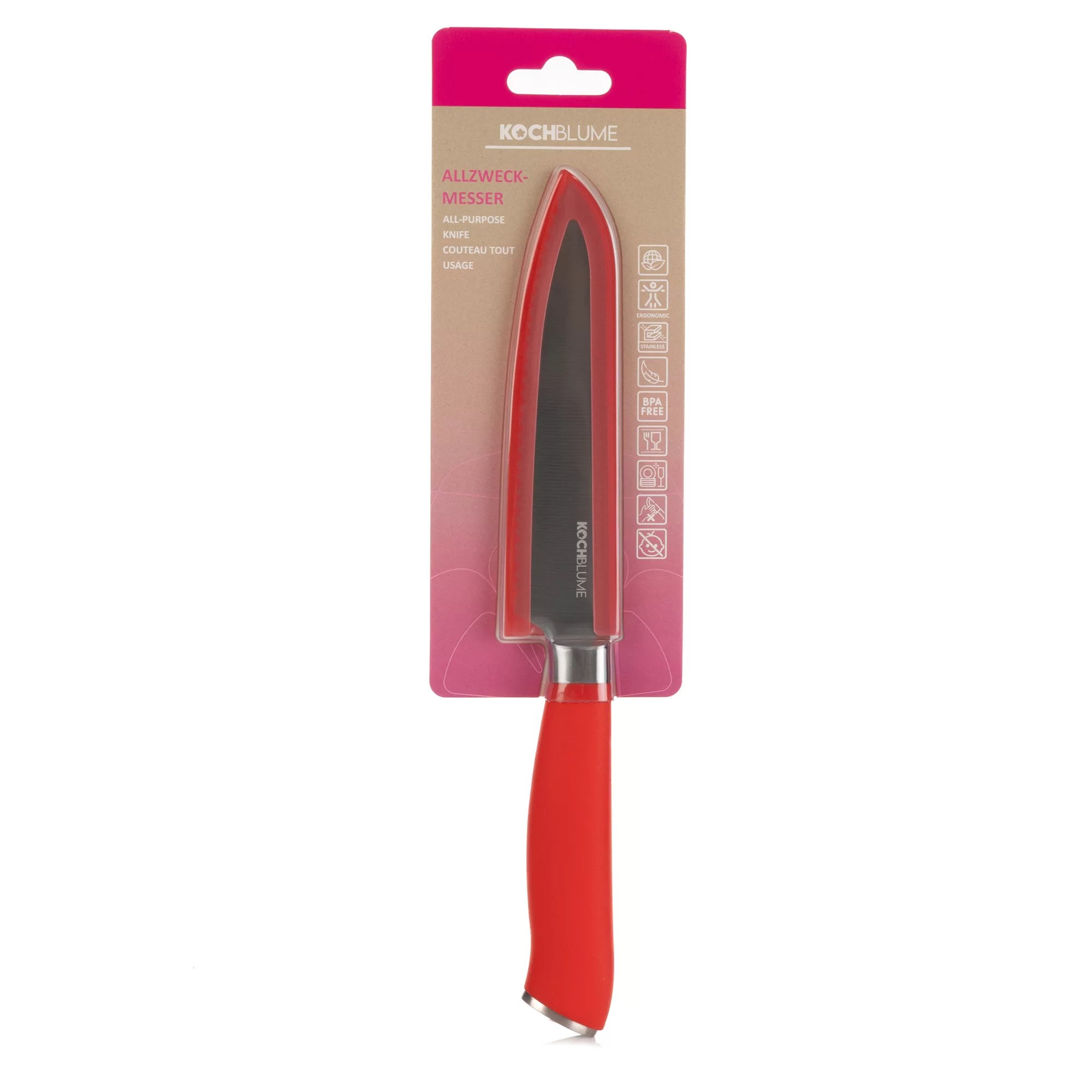 KOCHBLUME® MesserSet 1x Schälmesser 1x Allzweckmesser Edelstahl, 2tlg
