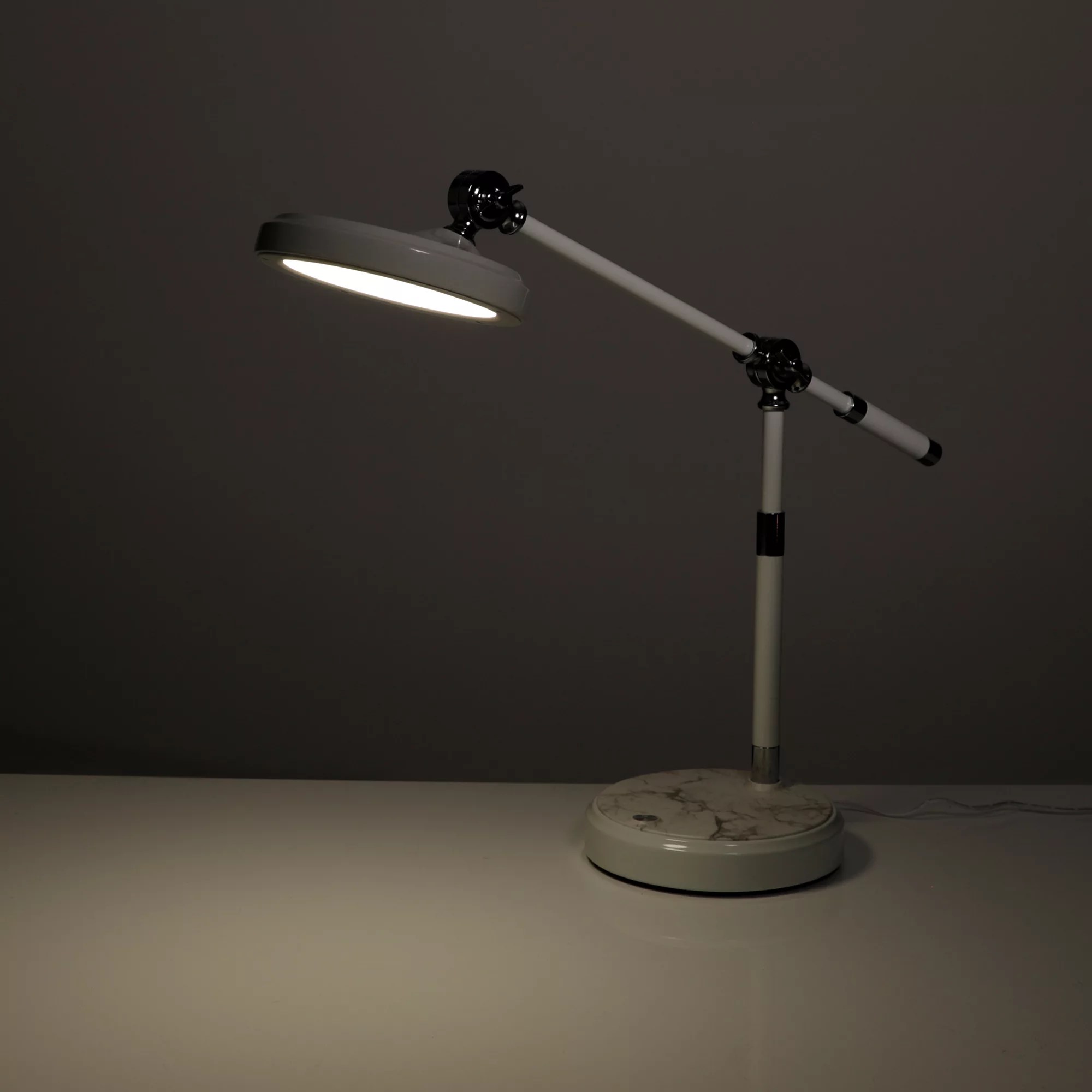 LEDDesk Lamp RetroTischleuchte Marmoroptik verstellbarer Kopf 3