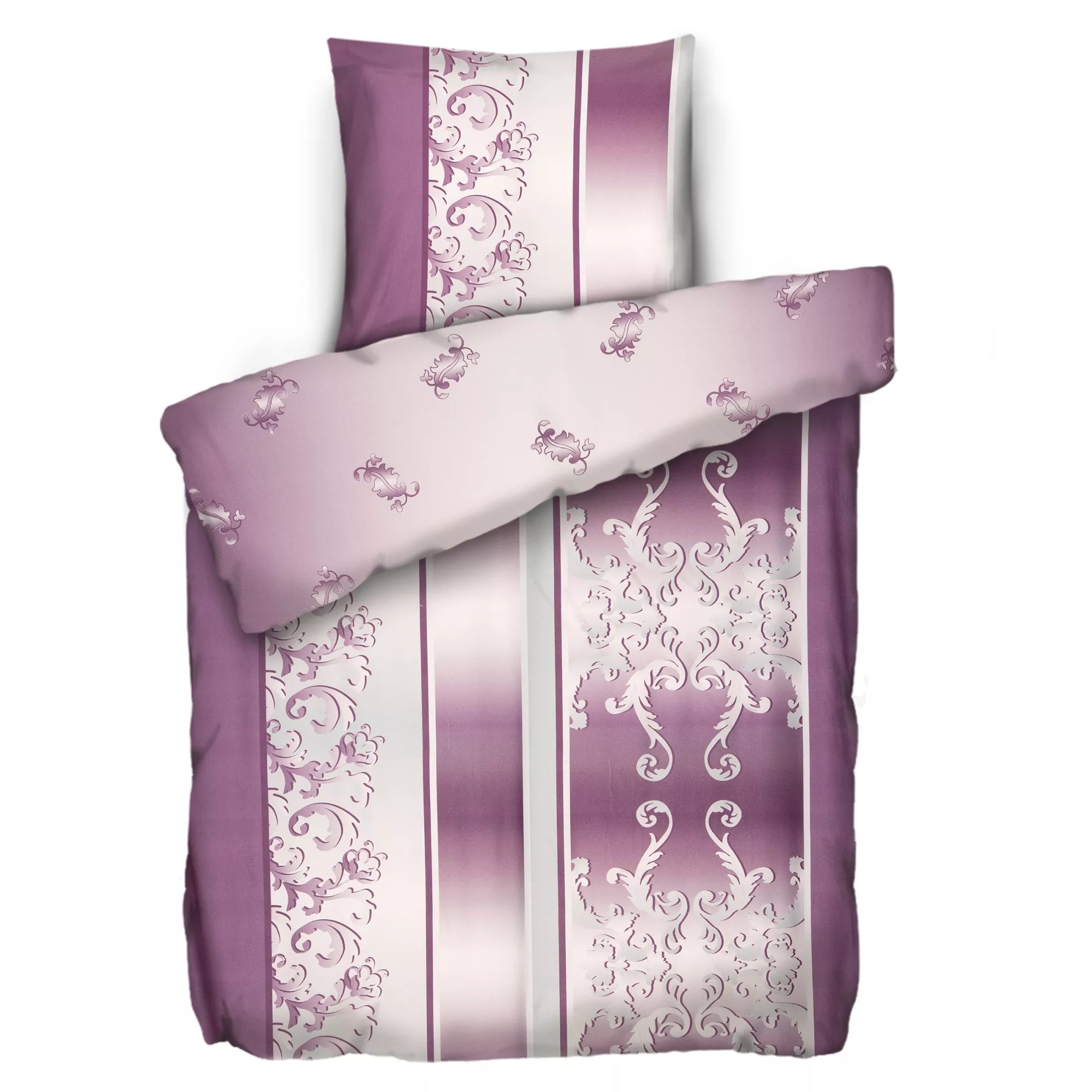 WINTERENGEL Wendebettwäsche Mustermix Mikrofaser Flanell Einzelbett