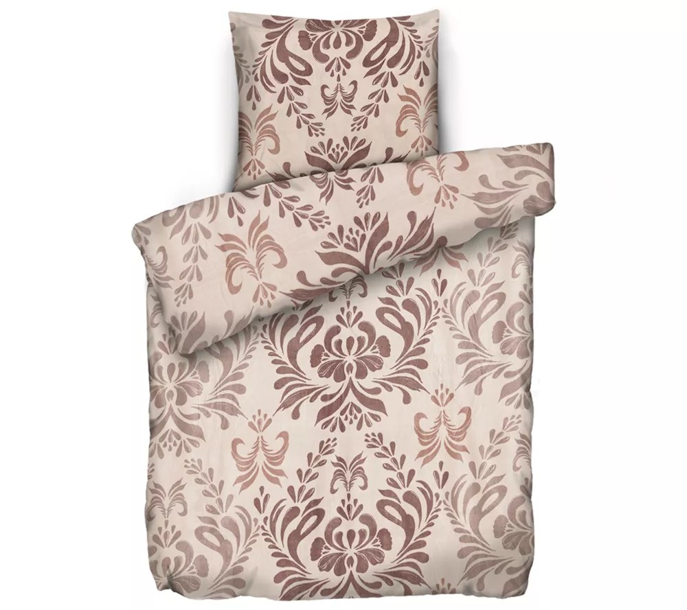 POLARSTERN Bettwäsche Ornamente Mikrofaser Flanell Einzelbett, 2tlg