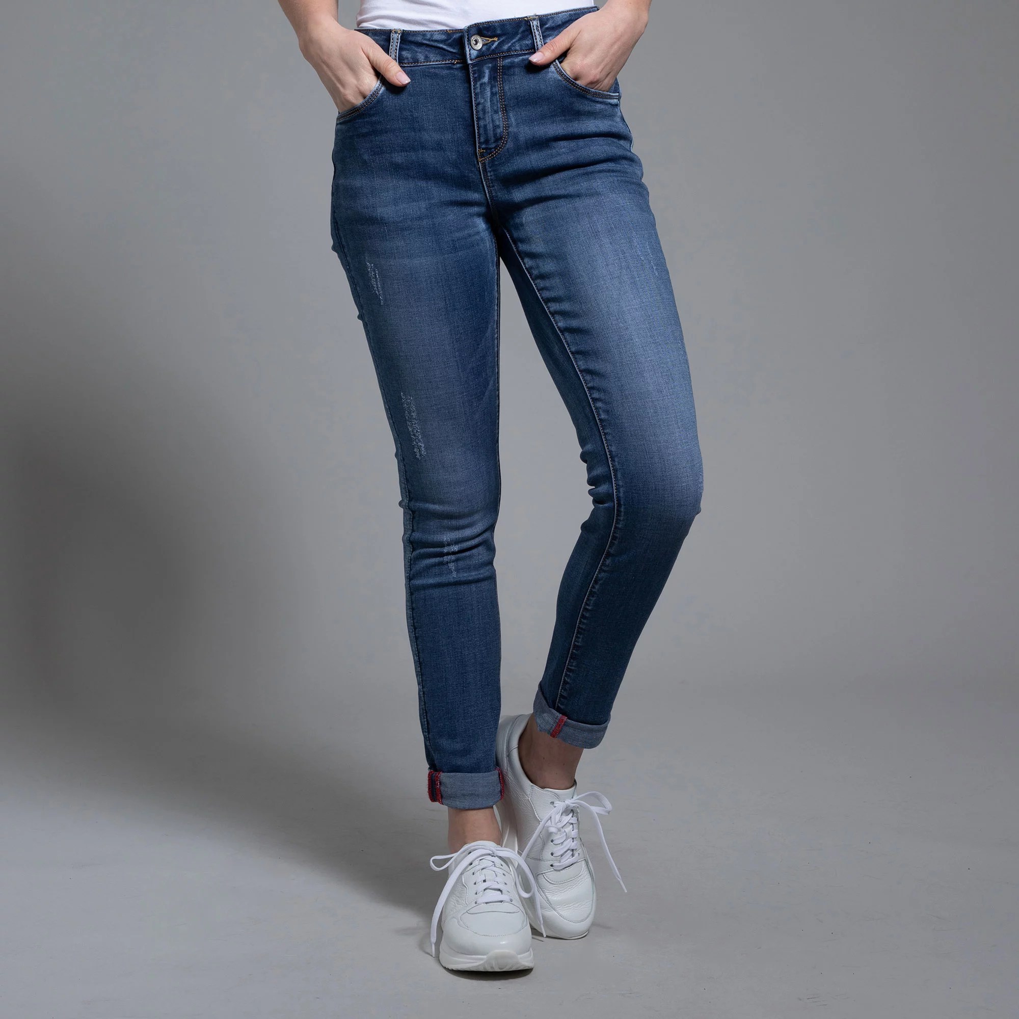 BWare DINE 'N' DANCE Jeanshose Salsa 5PocketStyle Umschlag am Saum