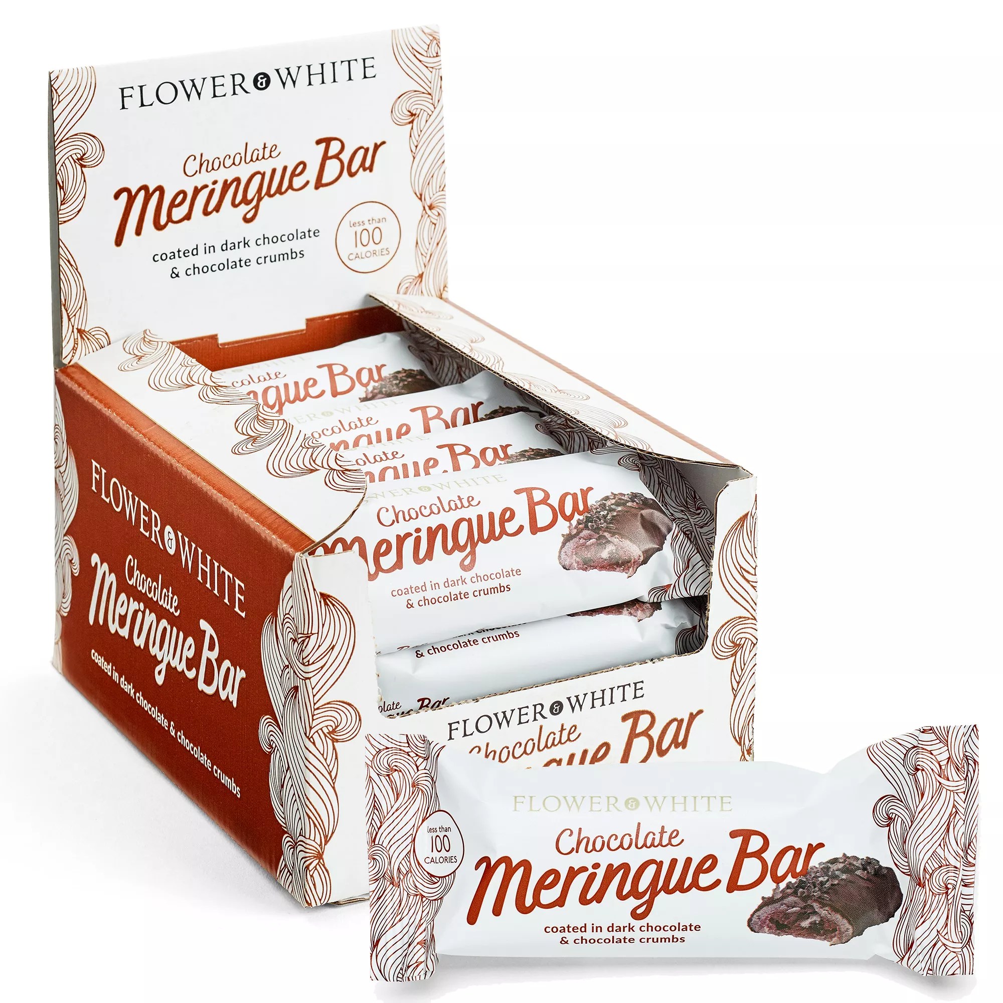 FLOWER & WHITE Meringue Riegel handgefertigt 12erBox Inhalt 282g QVC.de