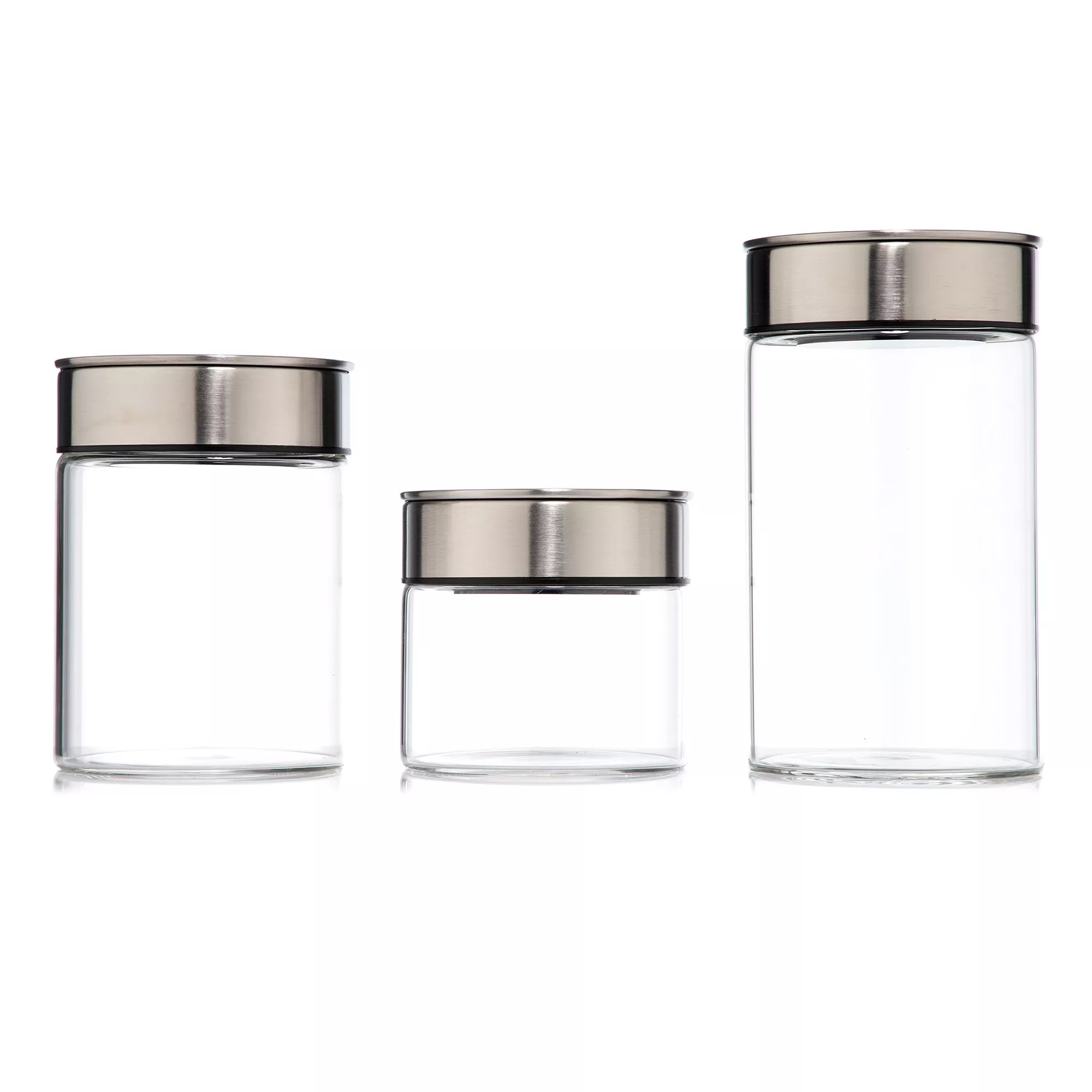 BWare LocknLock 3 Vorratsbehälter aus Edelstahl & Borosilikatglas QVC.de