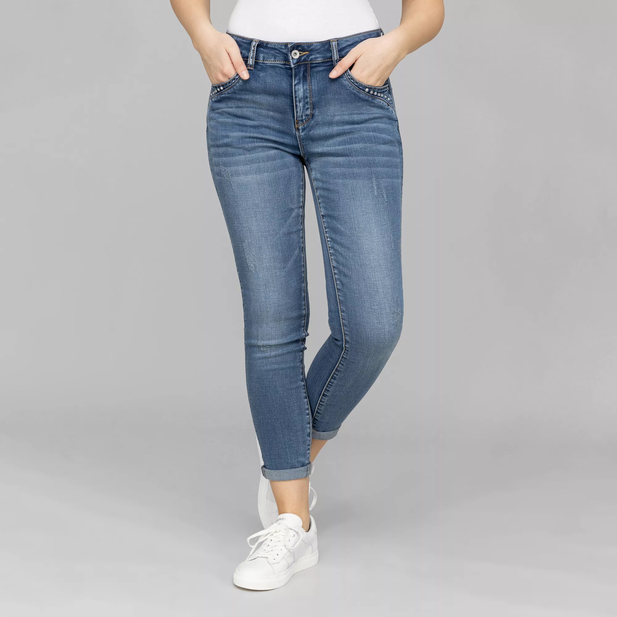 BWare DINE 'N' DANCE Jeanshose Salsa 5PocketStyle Umschlag am Saum