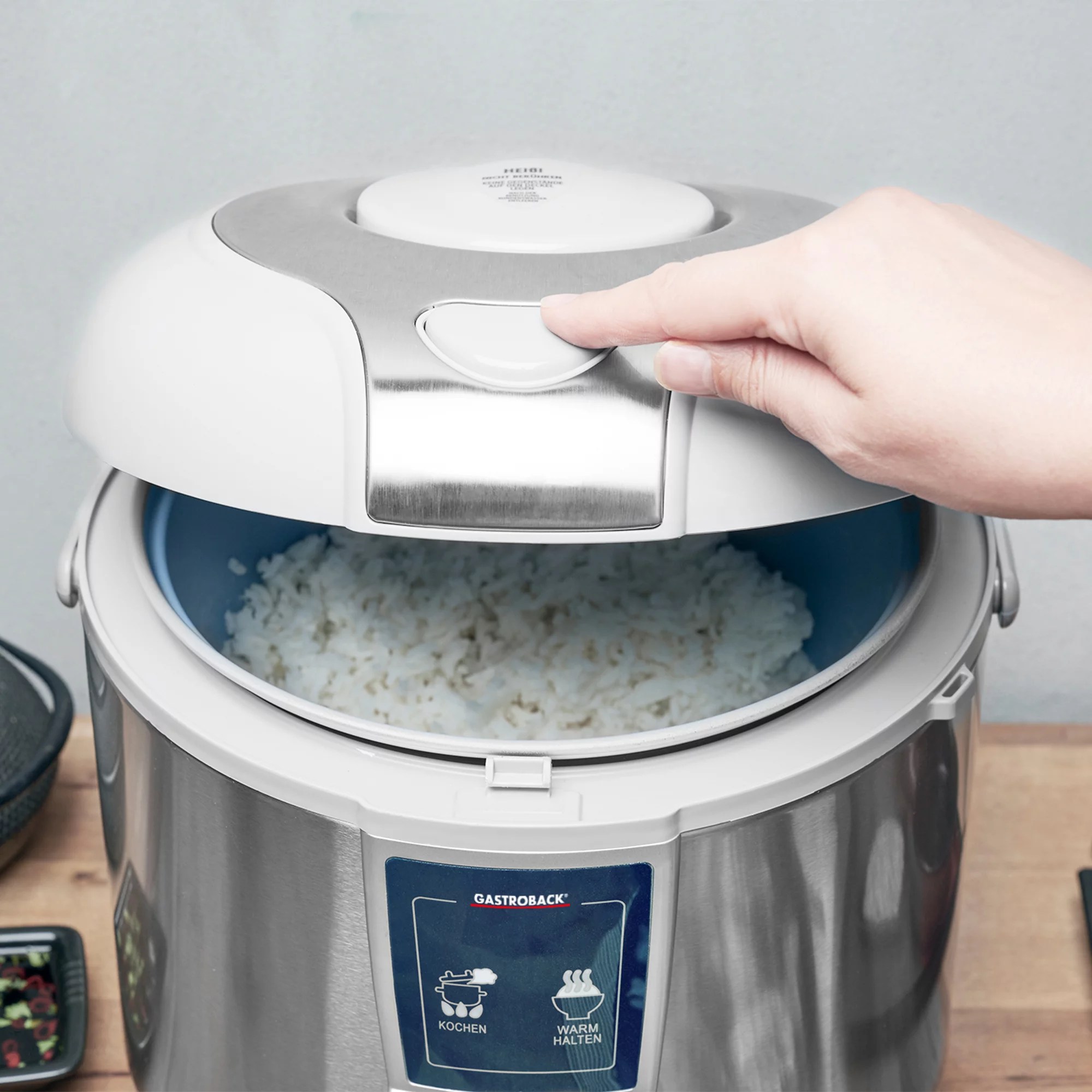 GASTROBACK DesignReiskocher Pro 5l Volumen 700W Leistung Warmhalte