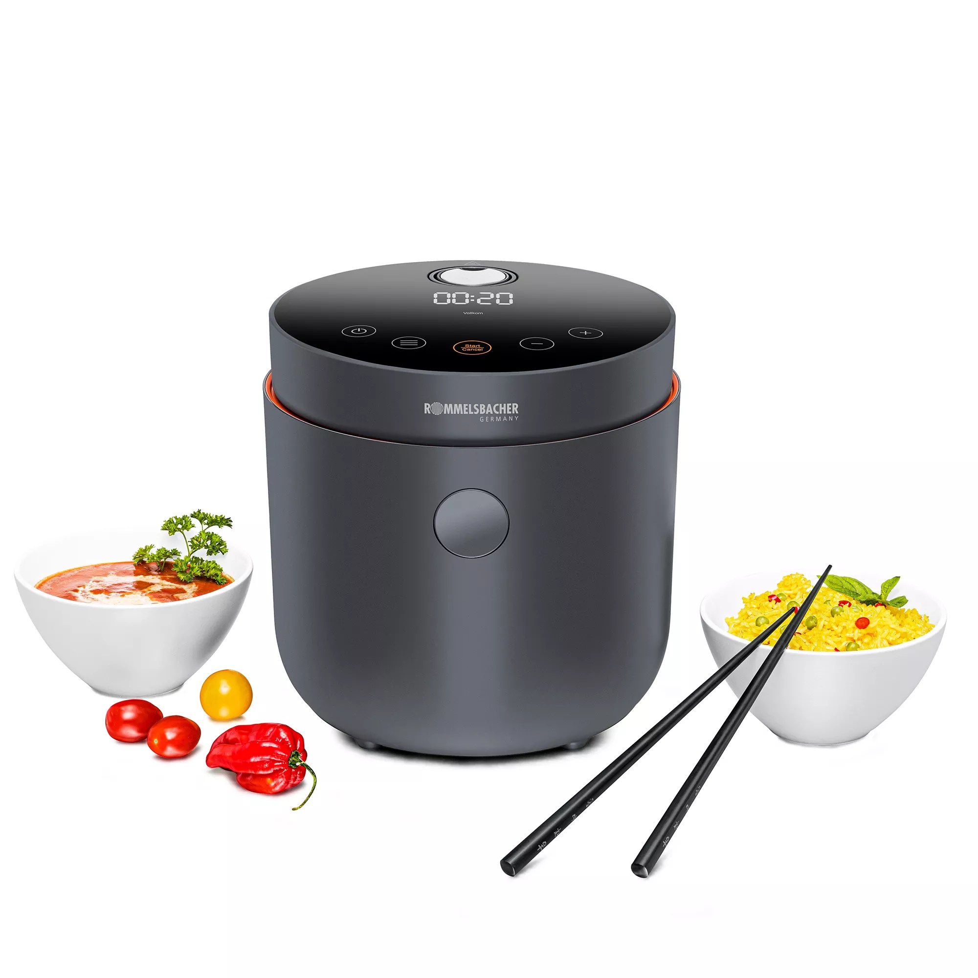 ROMMELSBACHER Multi Reiskocher Low Carb Funktion energiesparend 500W