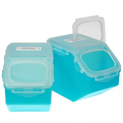 LOCK&LOCK Vorratsdosen mit Entnahmeklappe 2x5l 2tlg. QVC.de