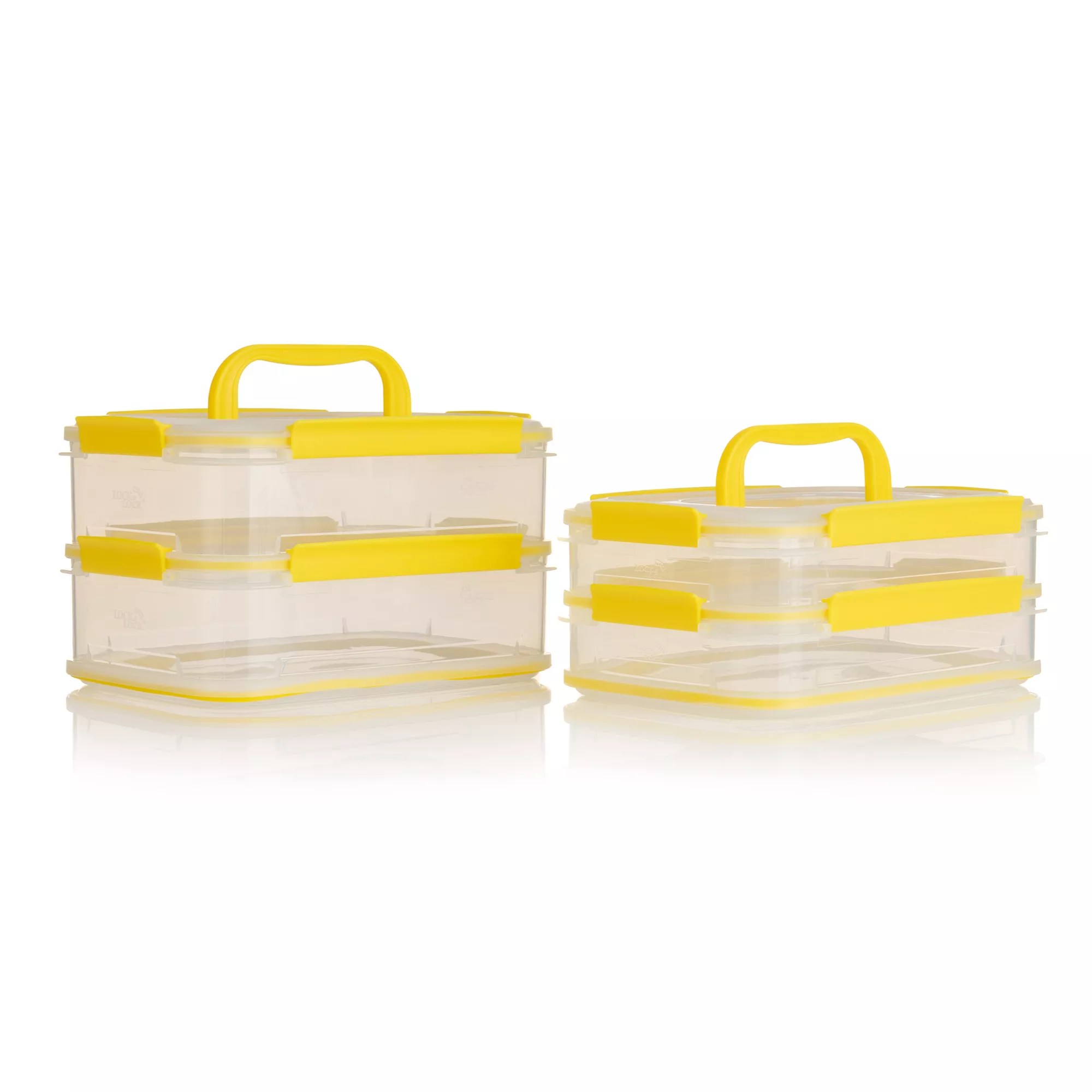 LocknLock MultiLock 4 Frischhaltedosen 1L/1,6L Volumen 6tlg. Set QVC.de