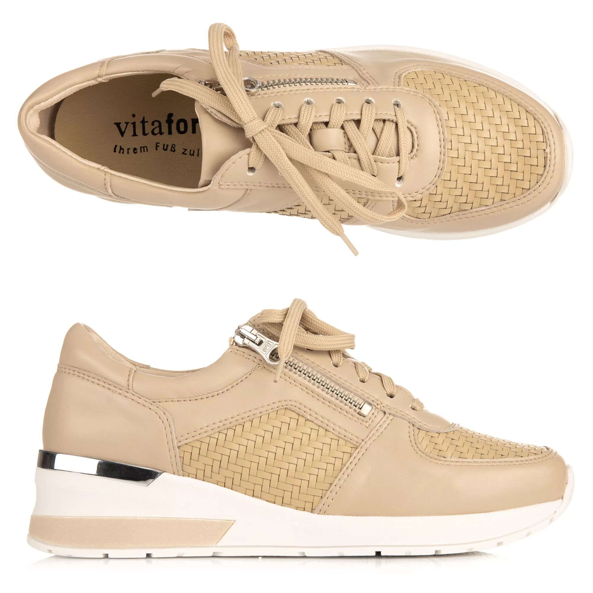 BWare VITAFORM DamenSneaker Vitaform Stretch Flechteinsätze QVC.de