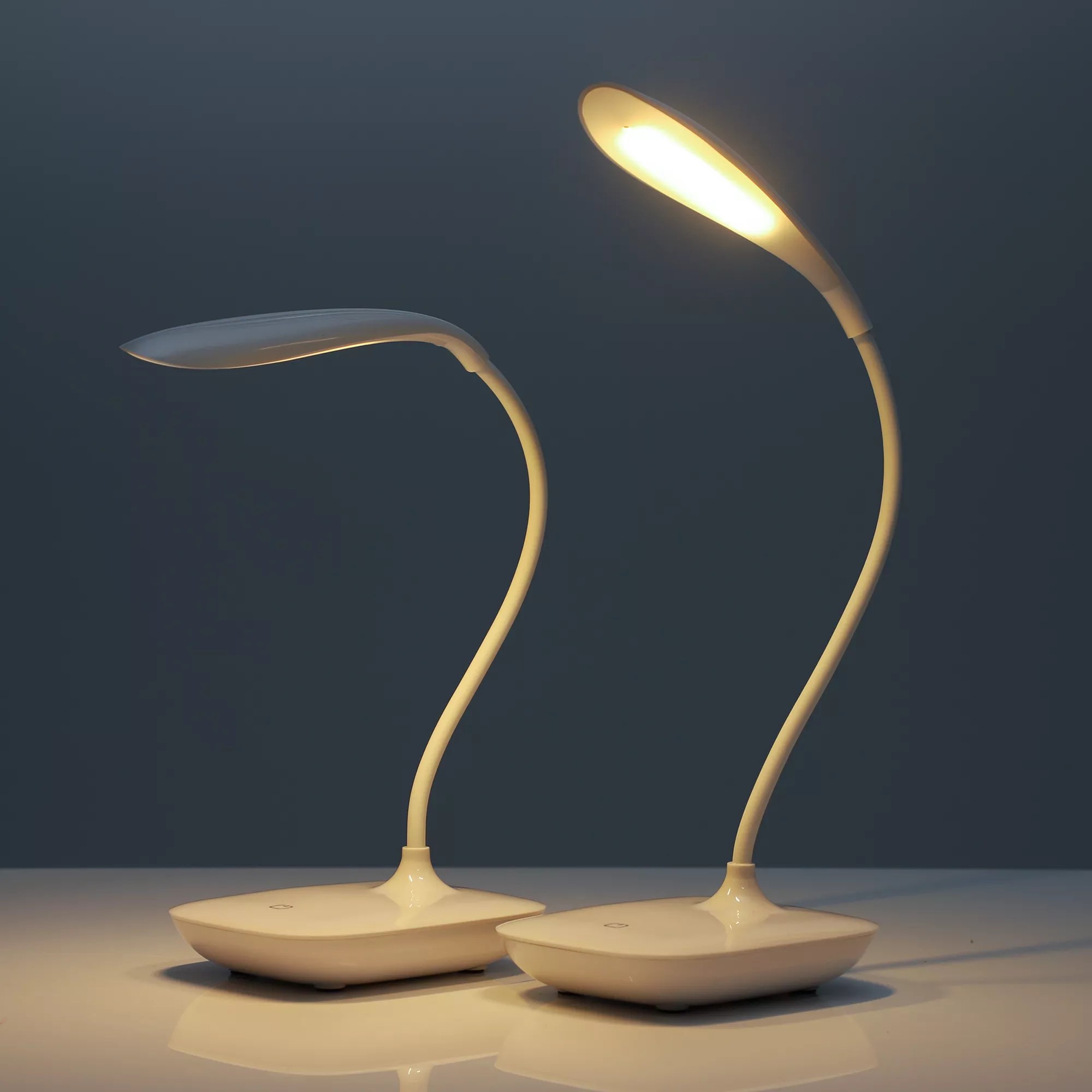 DESK LAMP LEDTischleuchte 3 Helligkeitsstufen kabellos 2 Stück QVC.de