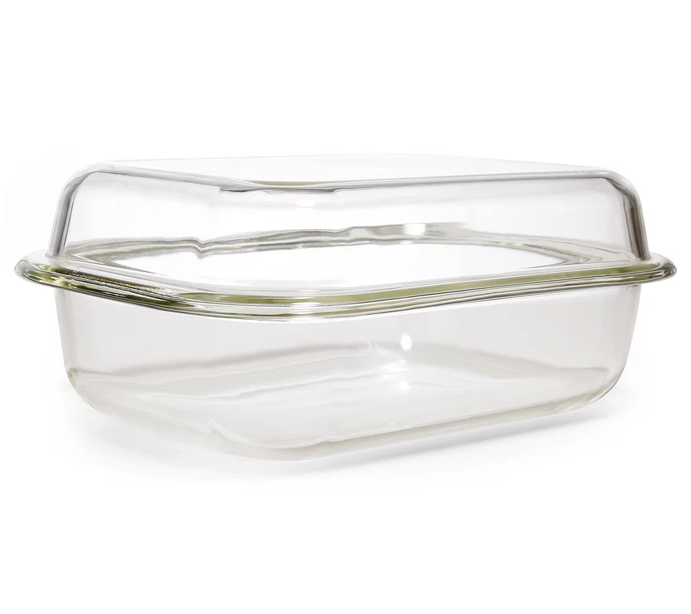 LOCK&LOCK Borosilikatglas Bräter & Auflaufform 2in1 2,6 & 4,2l QVC.de