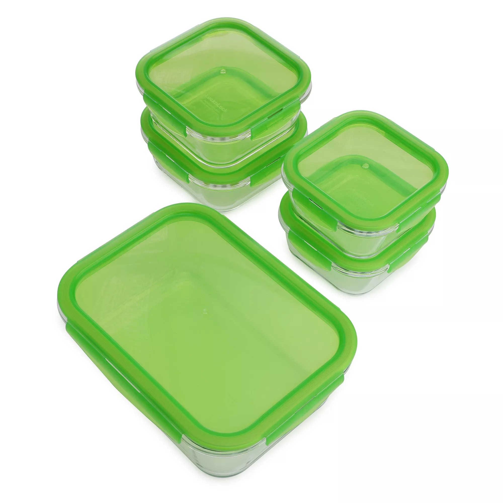 LocknLock 5 Frischhaltedosen Borosilikatglas 500ml2l QVC.de