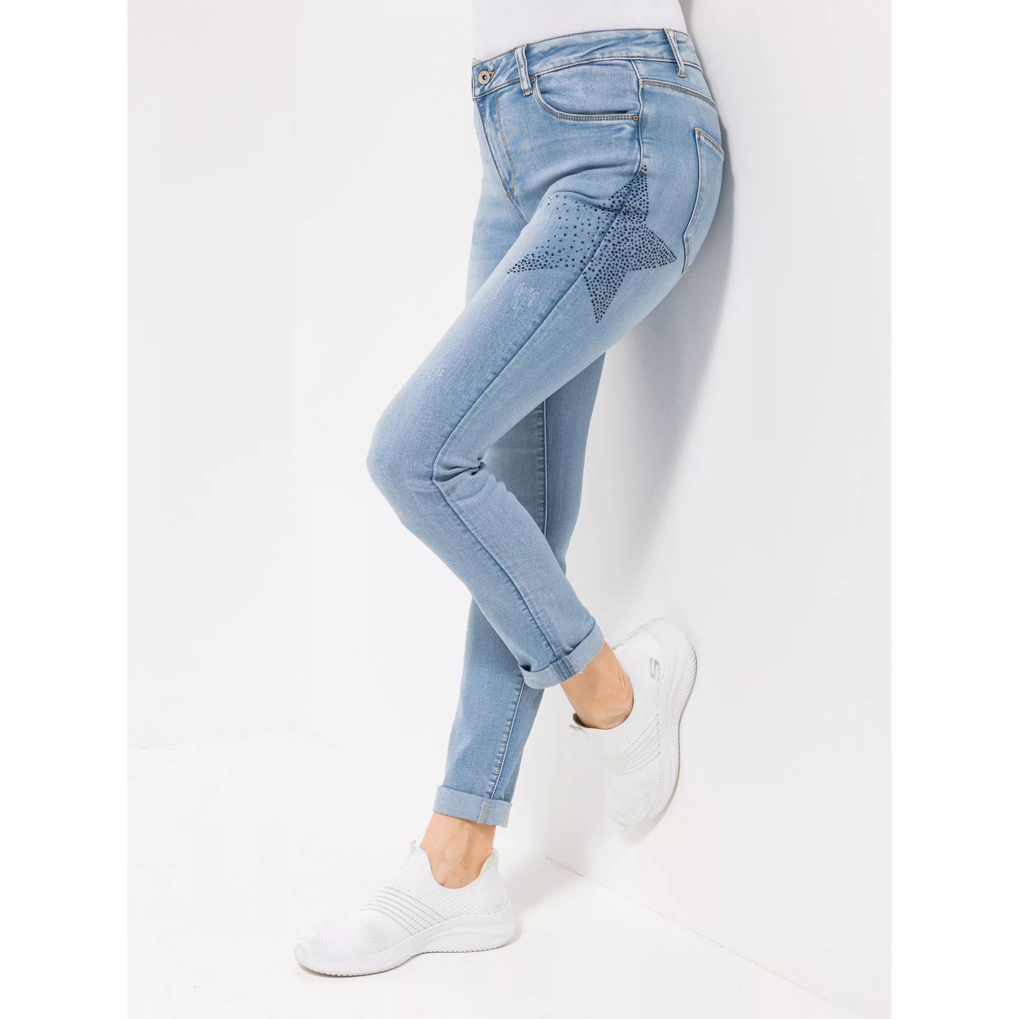 BWare DINE 'N' DANCE Jeans Salsa 5PocketStyle Strassstern QVC.de