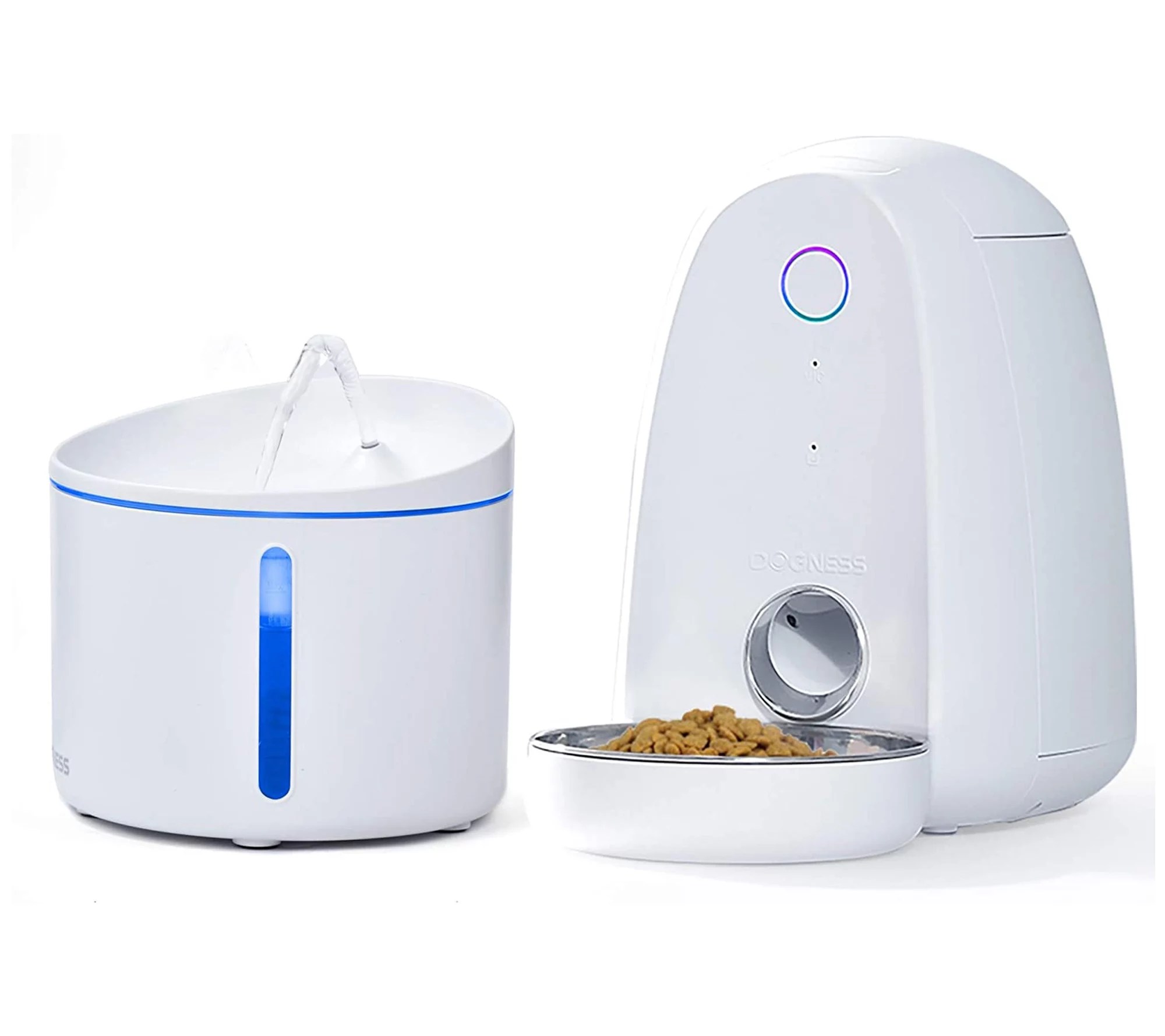 Dogness WiFi Smart Mini Pet Feeder with 1L Mini Water Fountain