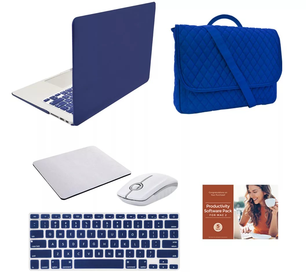 Apple MacBook Air 13" Laptop with Clip Case, Wireless Mouse and
