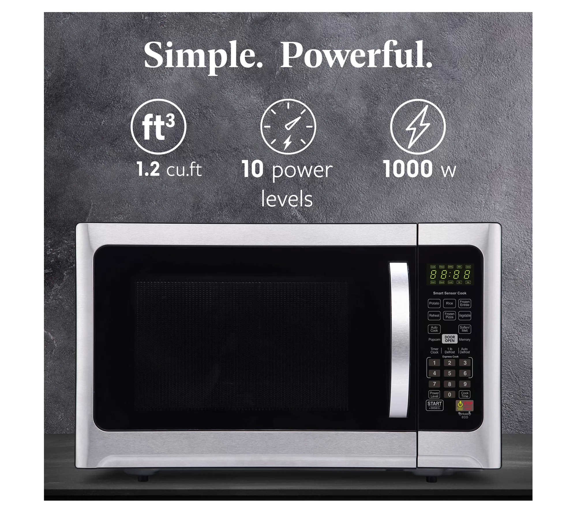 Farberware 1.2 Cubic Foot Microwave with Smartensor Cooking