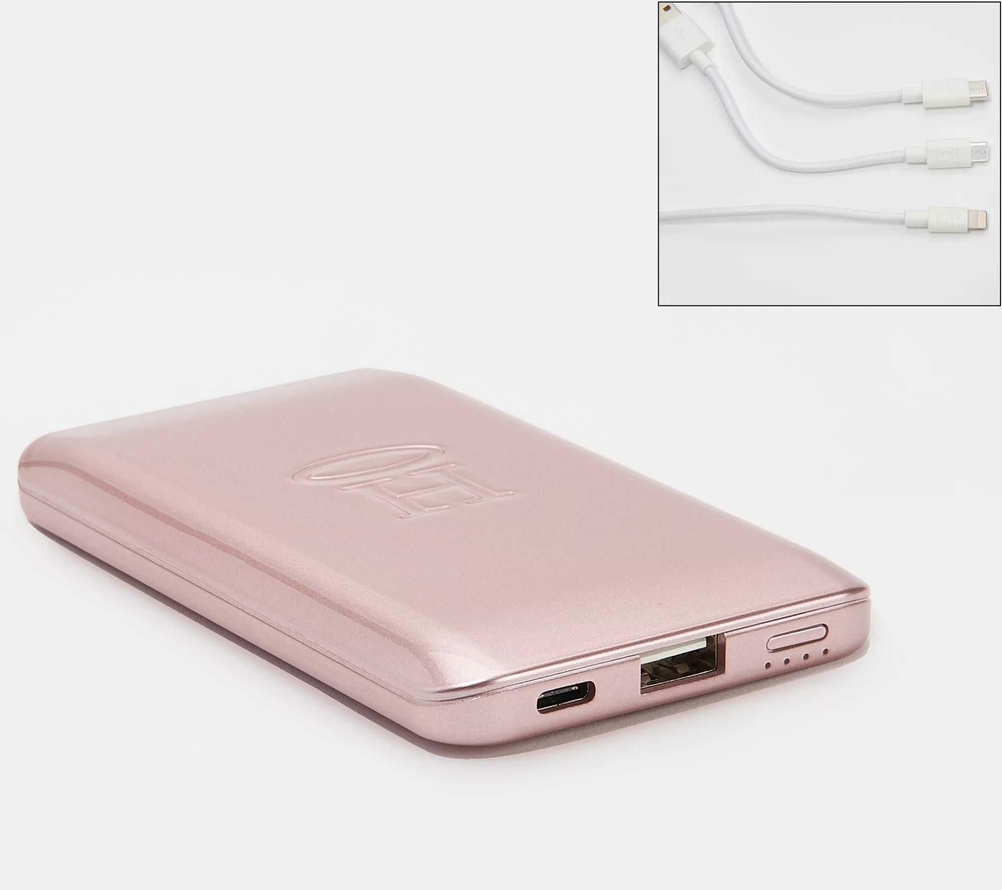 HALO Pocket Power 6000 Portable Charger with 3 Cables
