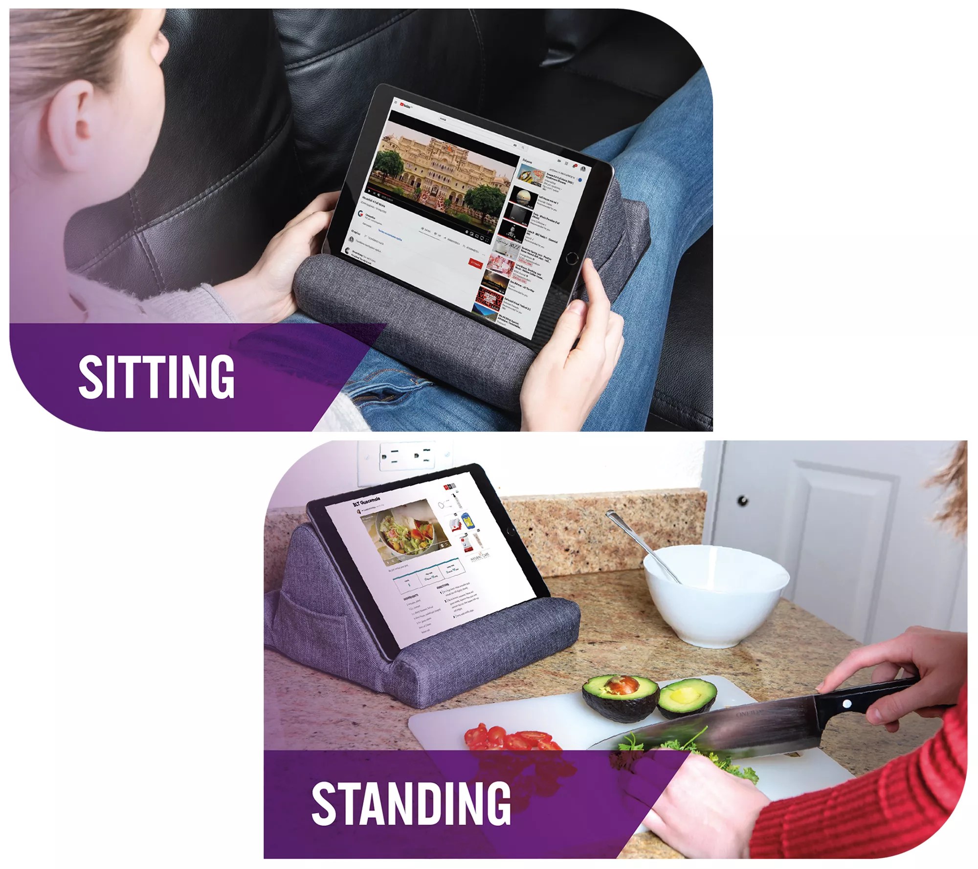 Duo MultiPosition Foam Tablet Pillow 2Pack