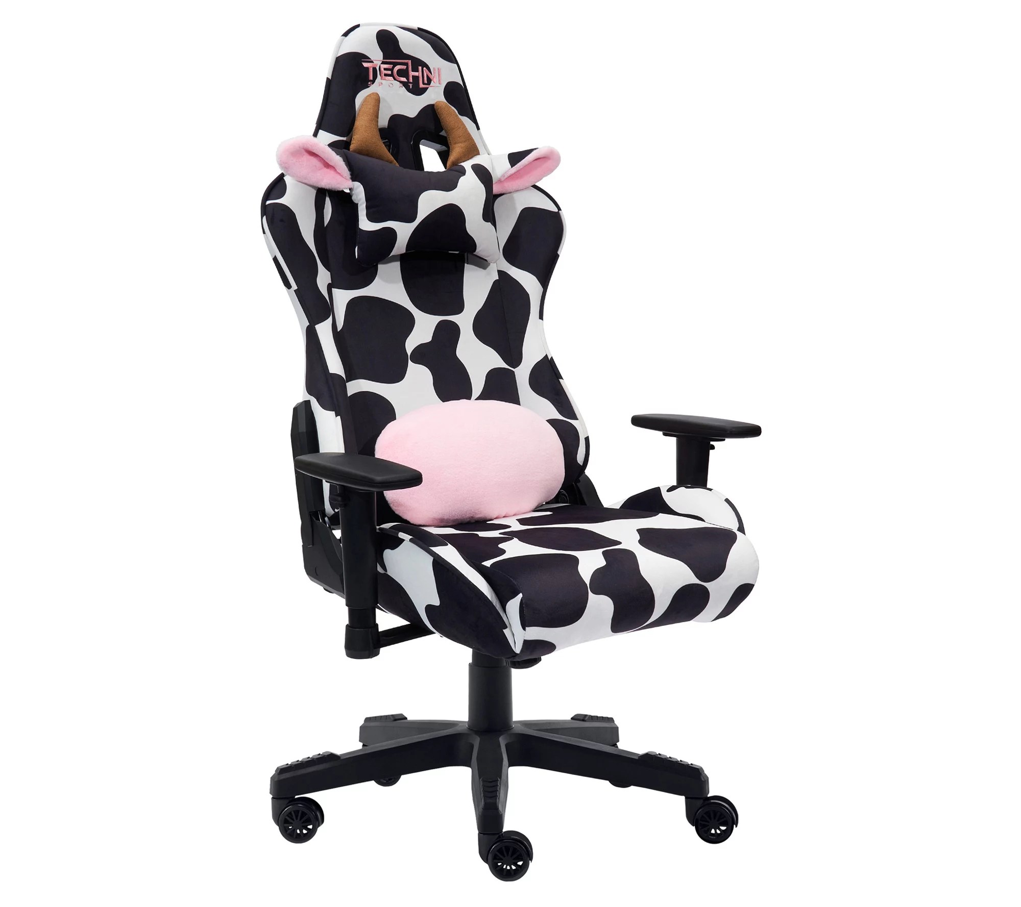 Techni Sport Cow Print LUXX Gaming Chair