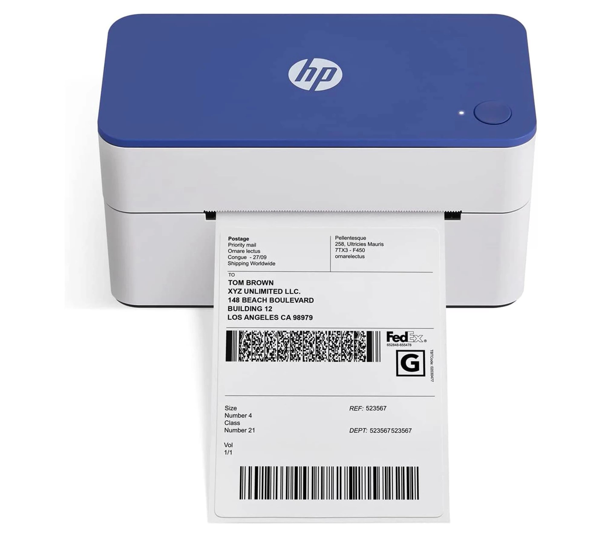 HP Thermal Label Printer, 4x6 Compact Label Printer 300 DPI