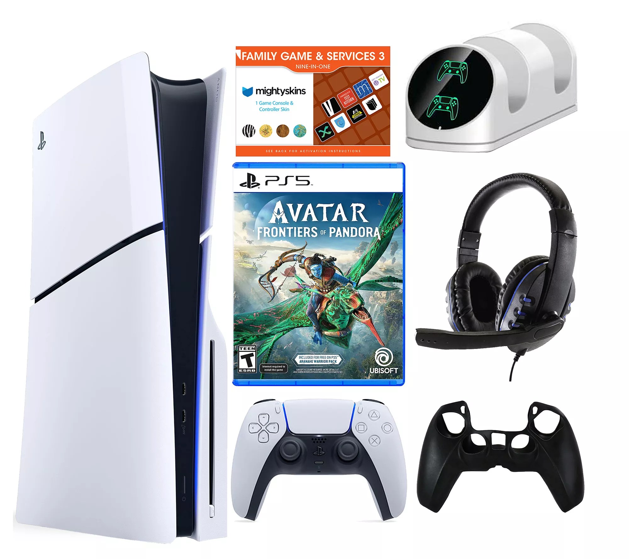 PS5 Slim Disc Console with Avatar Frontiers of Pandora Bundle