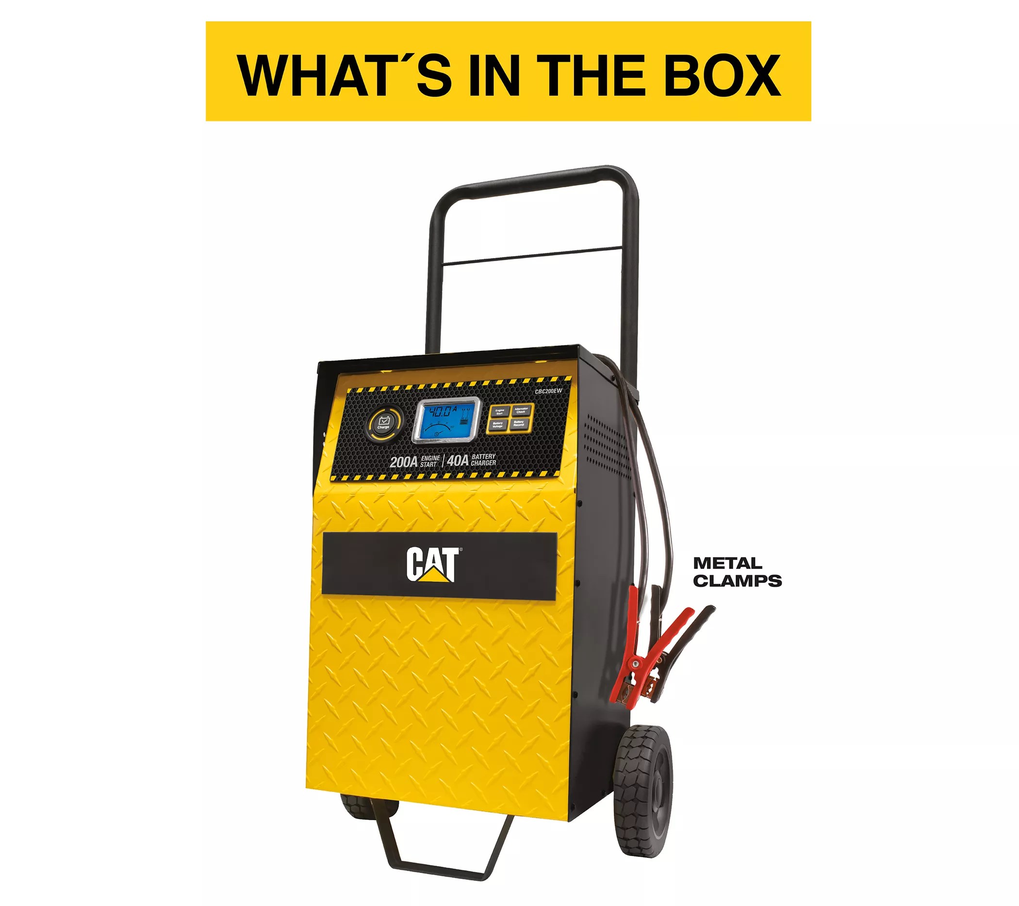 CAT CBC200EW Professional Rolling 40 Amp Battery Charger