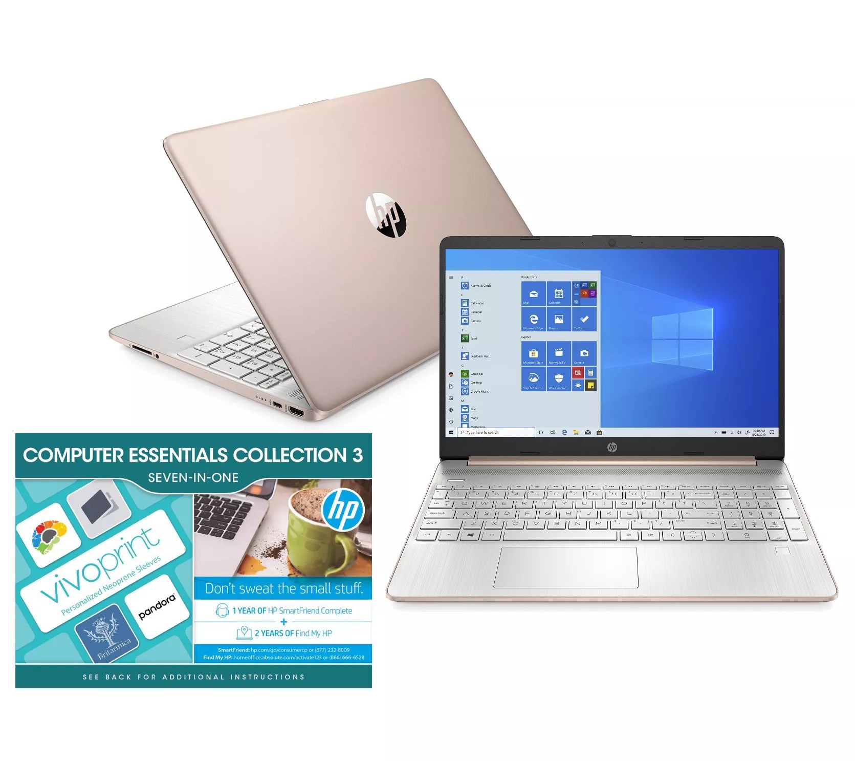 HP 15" Stream Laptop Intel 4GB RAM 128GB SSD with MS365