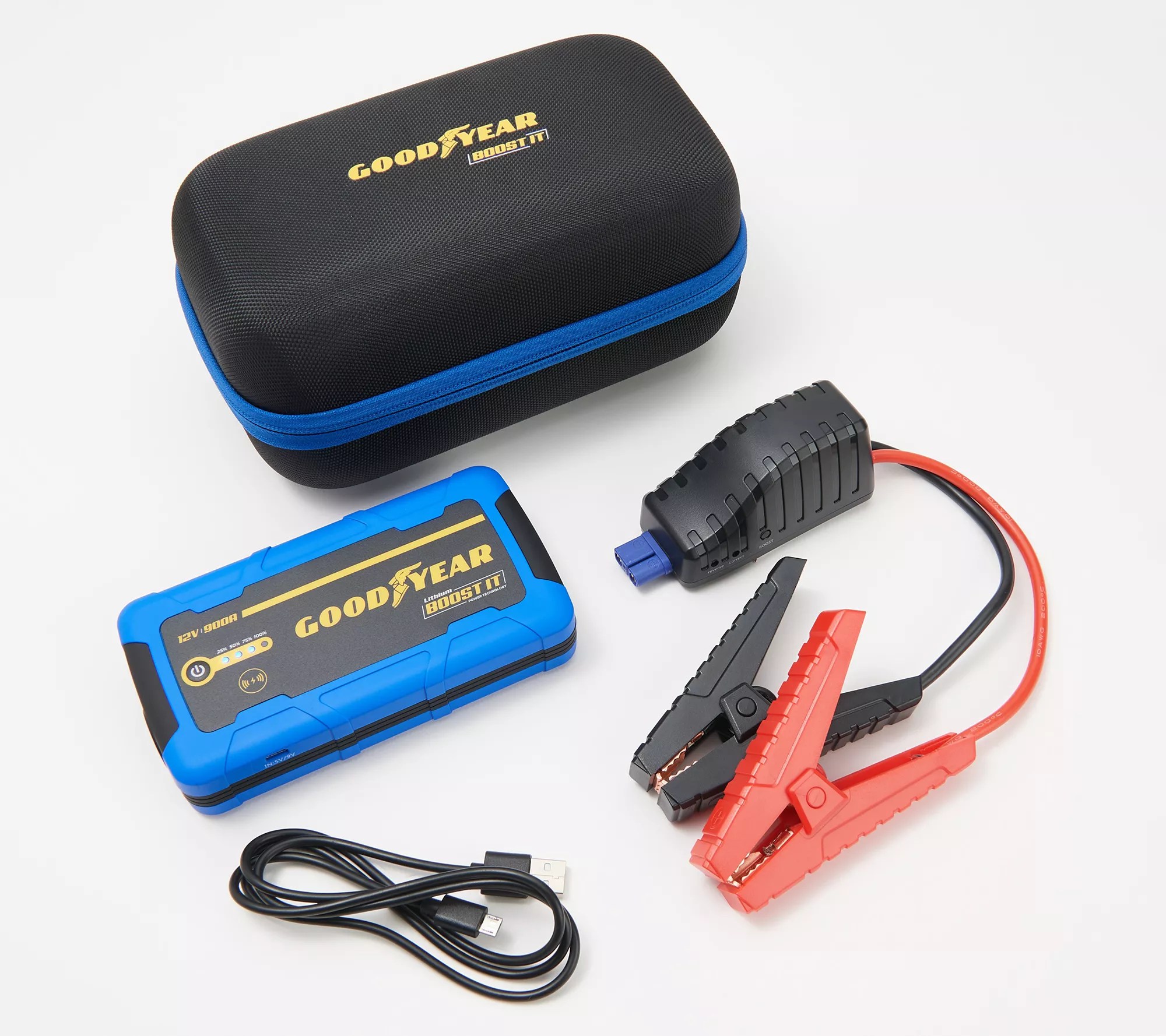 Goodyear Car Jump Starter with Portable Power & Carry Case