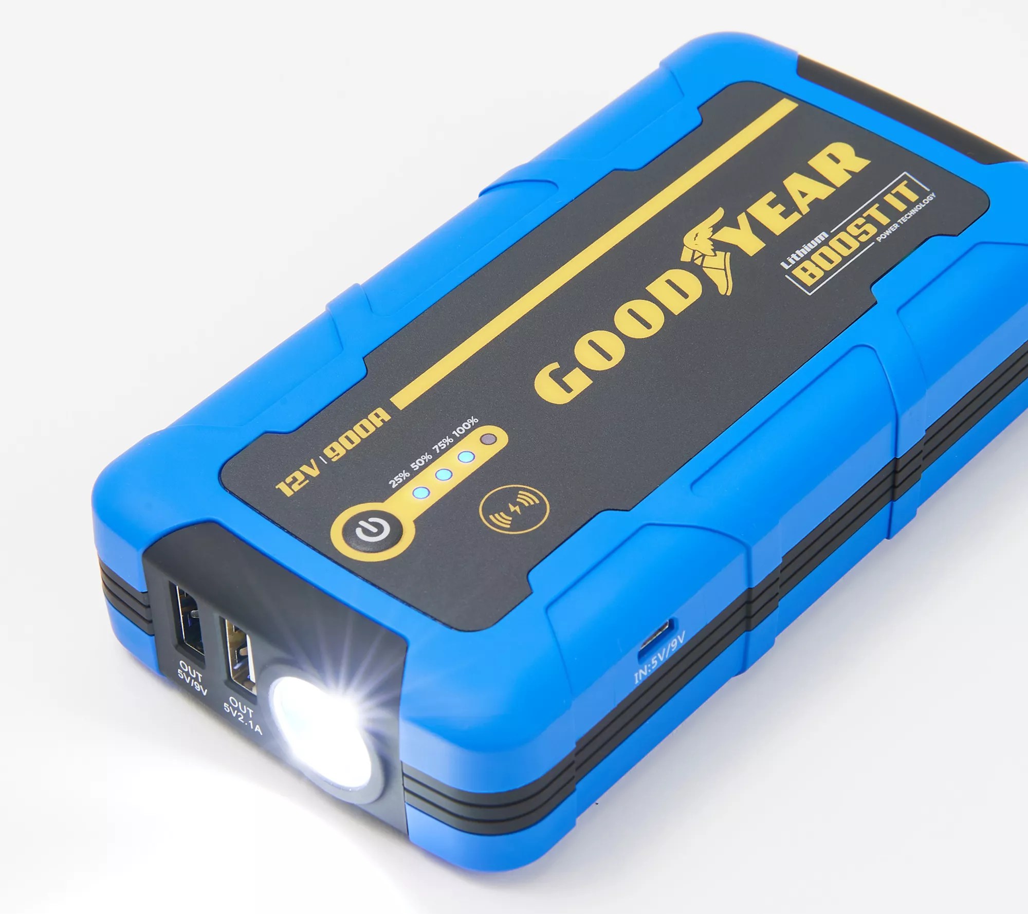 Goodyear Car Jump Starter with Portable Power & Carry Case
