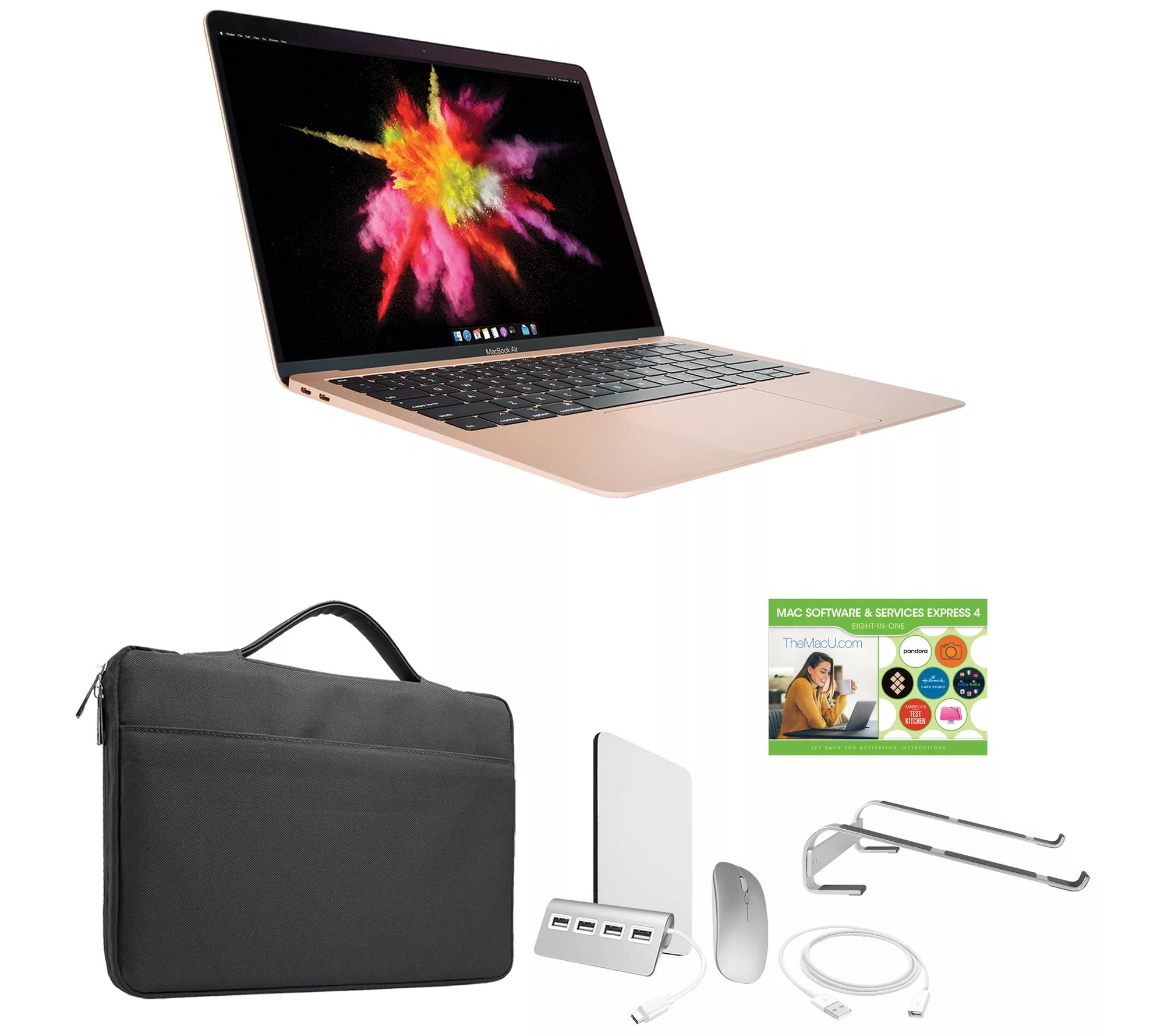 Apple MacBook Air 13" M1 Chip 256GB SSD with Laptop Stand & More