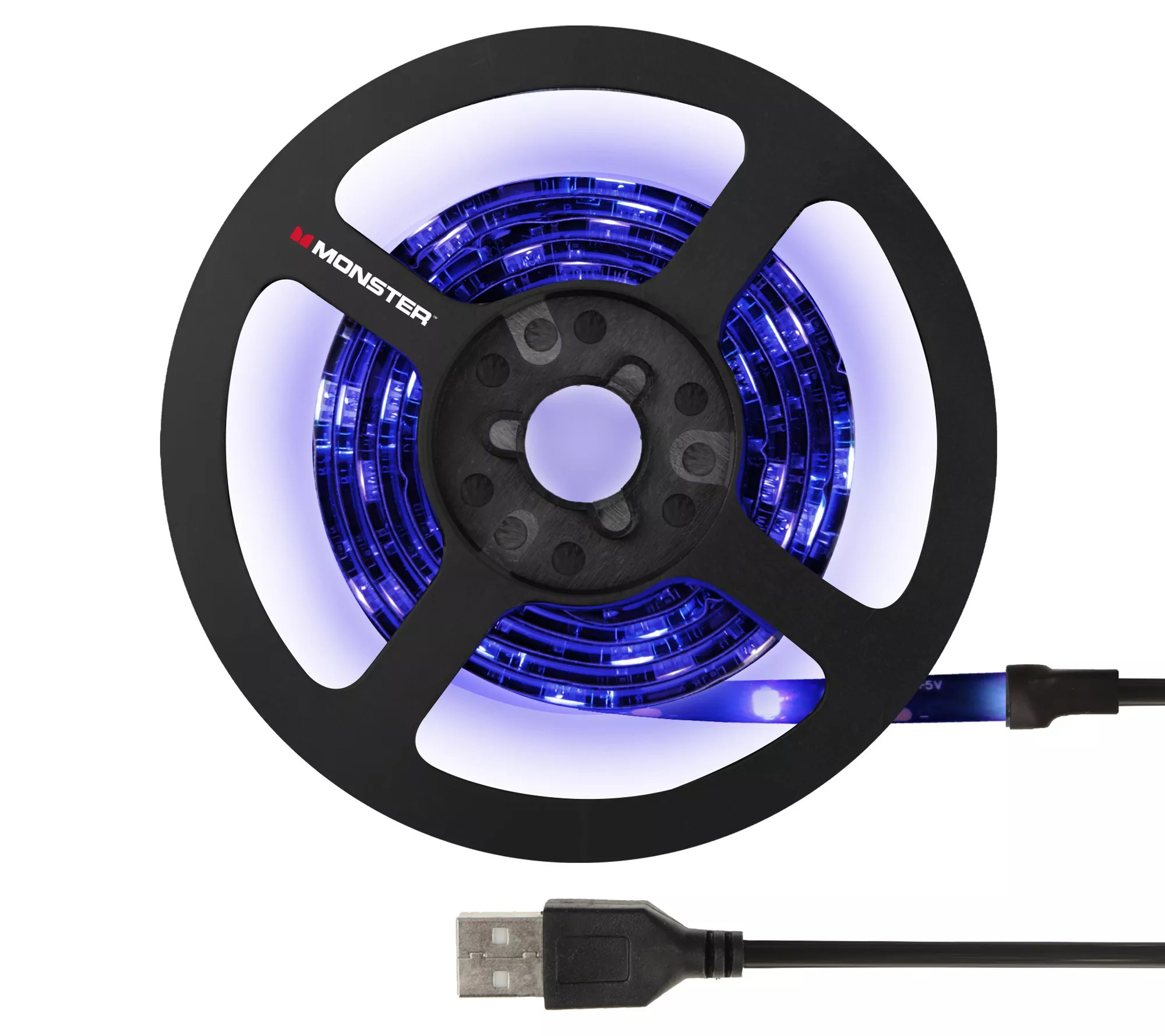 Monster UV Blacklight USB 6.5ft USB-Powered Light Strip - QVC.com